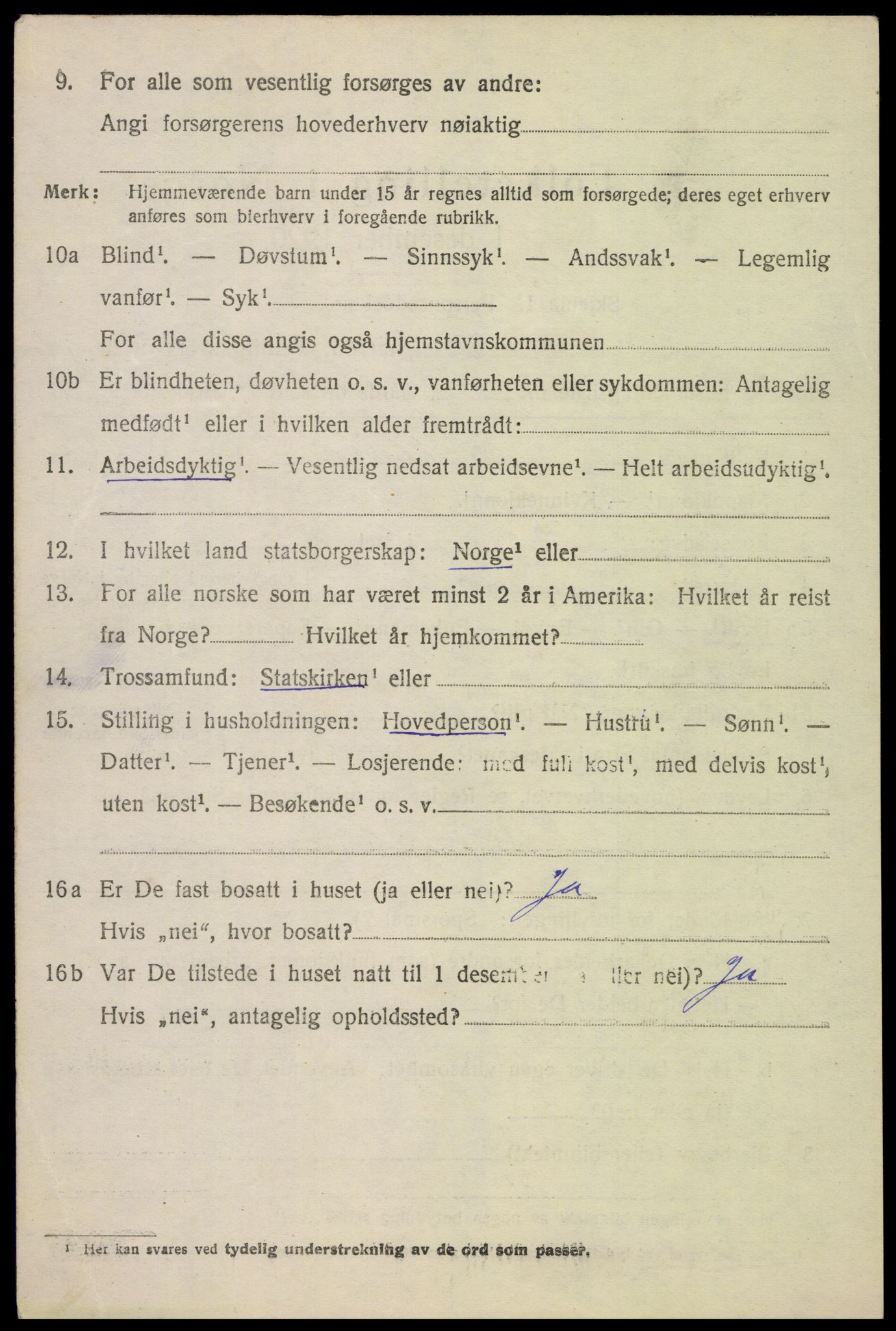 SAH, 1920 census for Kolbu, 1920, p. 4435