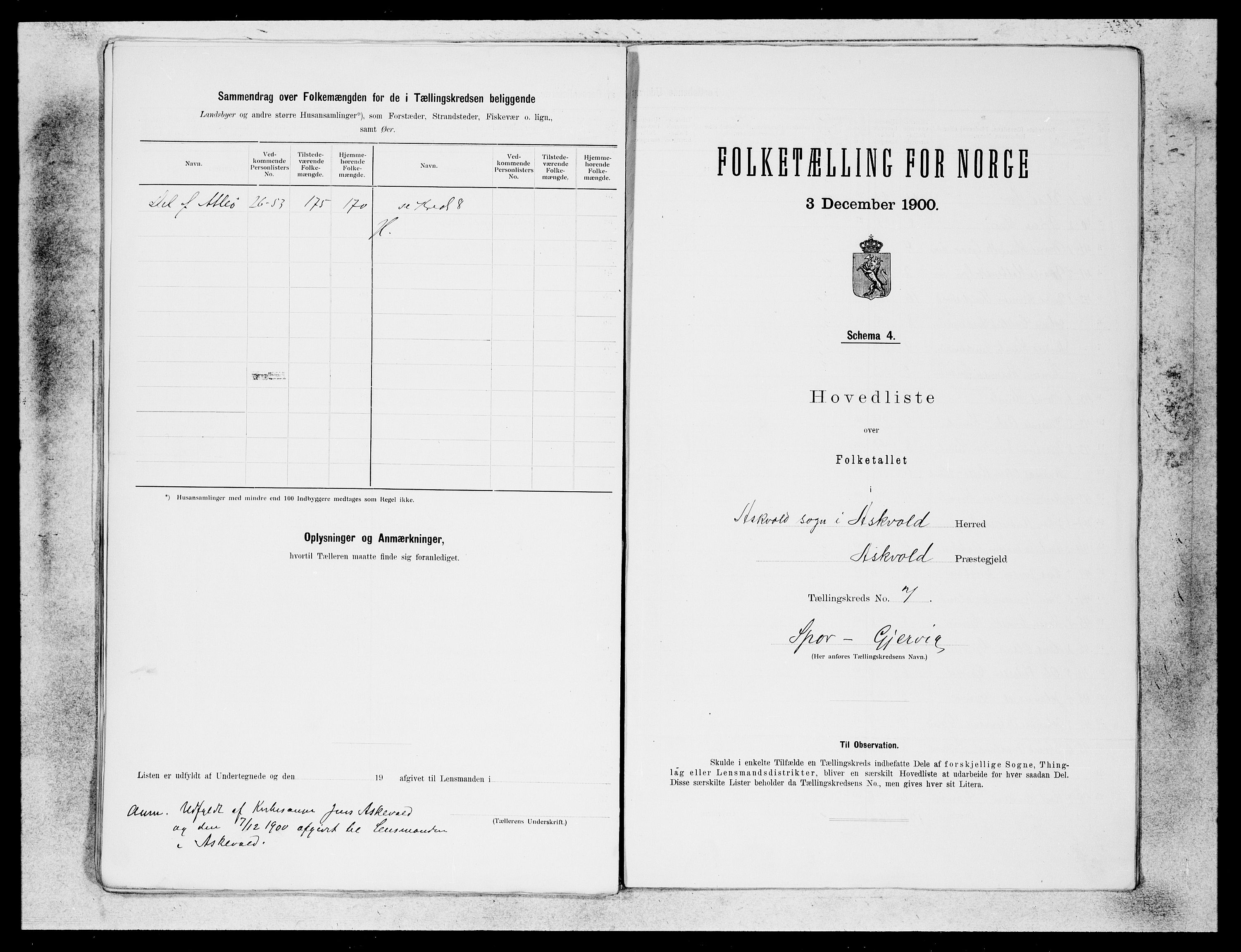 SAB, 1900 census for Askvoll, 1900, p. 17