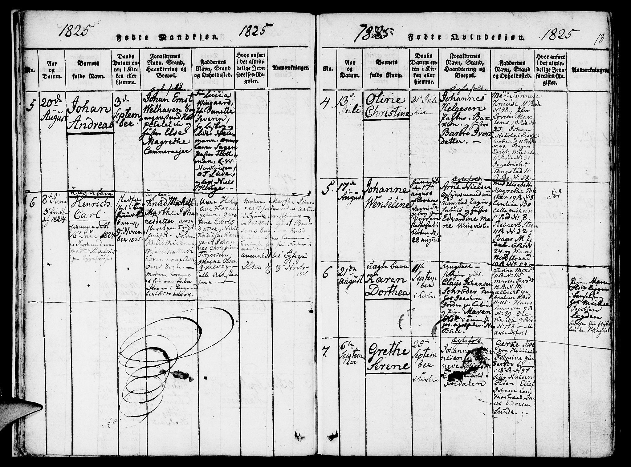 St. Jørgens hospital og Årstad sokneprestembete, AV/SAB-A-99934: Parish register (official) no. A 3, 1815-1843, p. 18