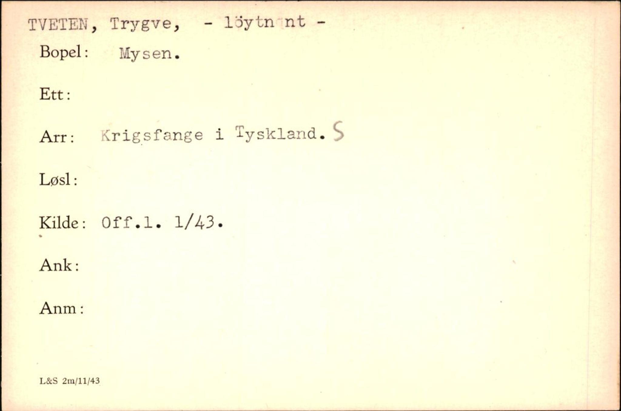 Forsvaret, Forsvarets krigshistoriske avdeling, AV/RA-RAFA-2017/Y/Yf/L0200: II-C-11-2102  -  Norske krigsfanger i Tyskland, 1940-1945, p. 1083