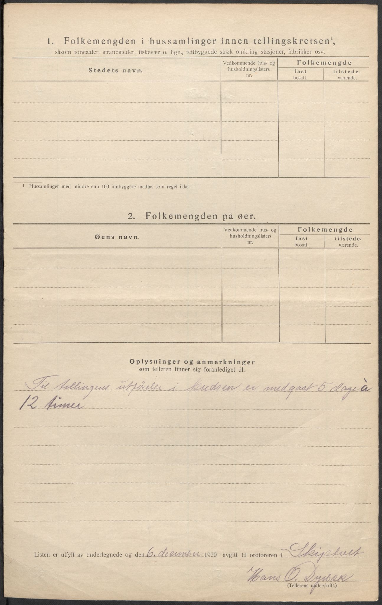 SAO, 1920 census for Skiptvet, 1920, p. 22