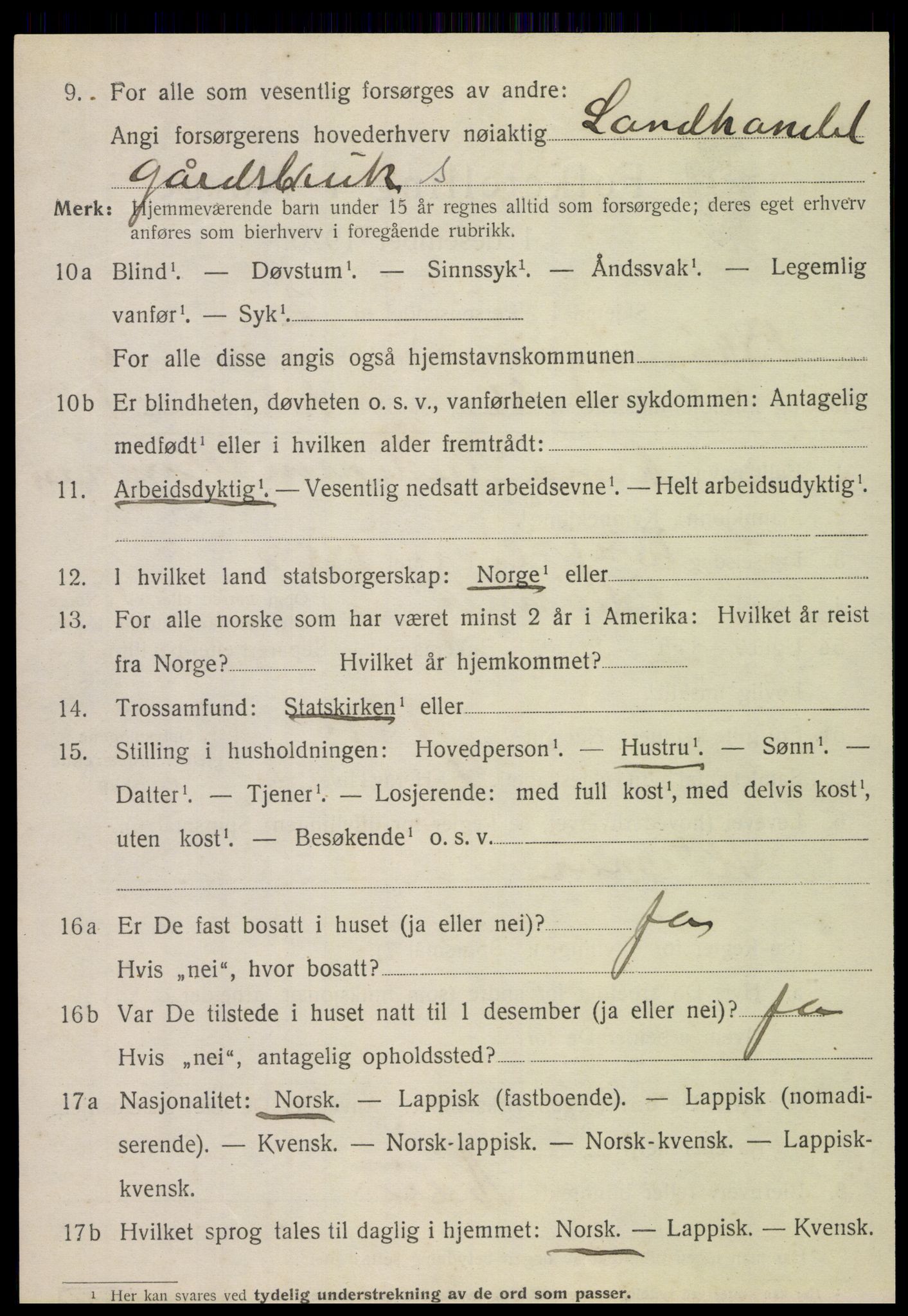 SAT, 1920 census for Brønnøy, 1920, p. 5033