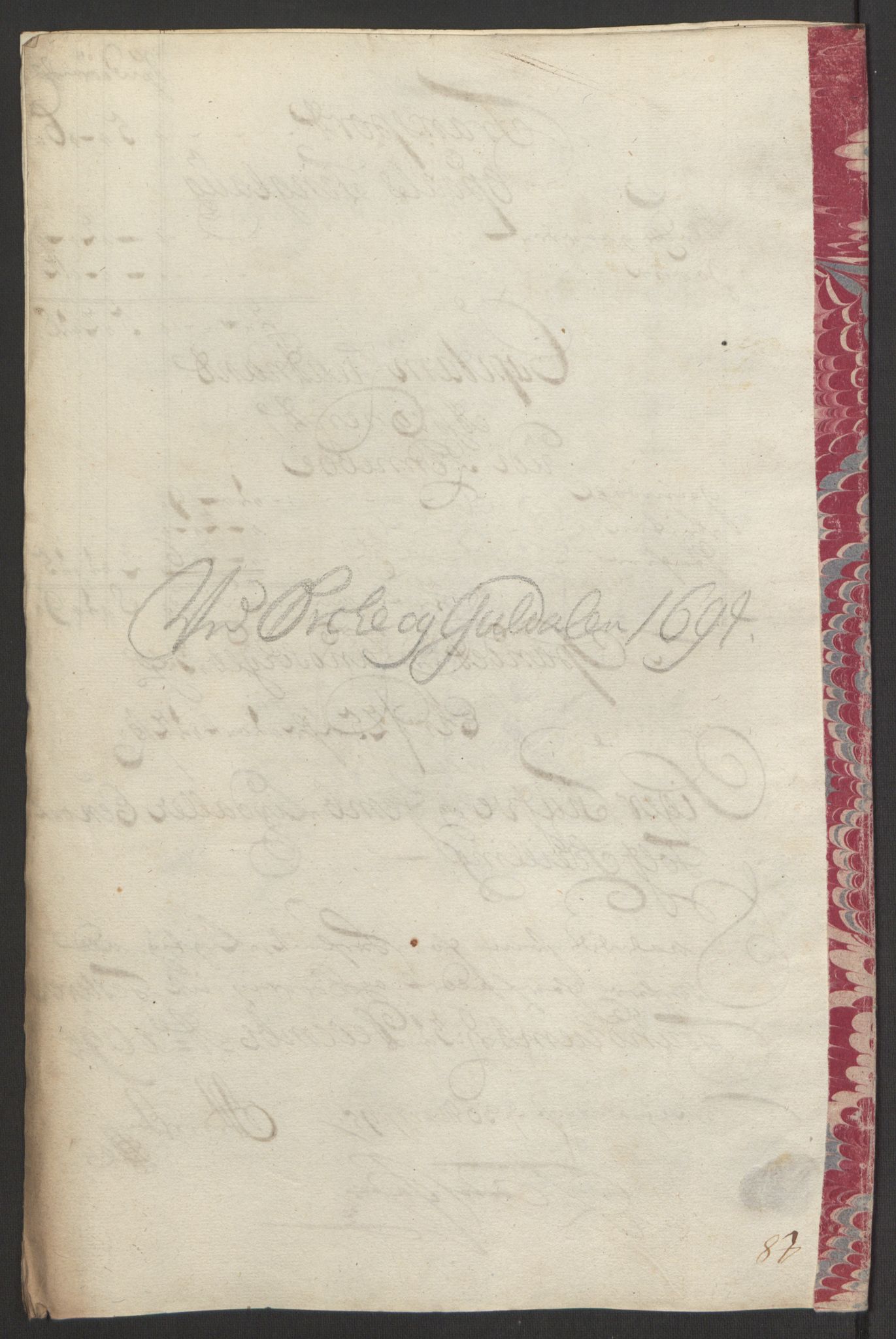 Rentekammeret inntil 1814, Reviderte regnskaper, Fogderegnskap, RA/EA-4092/R60/L3944: Fogderegnskap Orkdal og Gauldal, 1694, p. 132