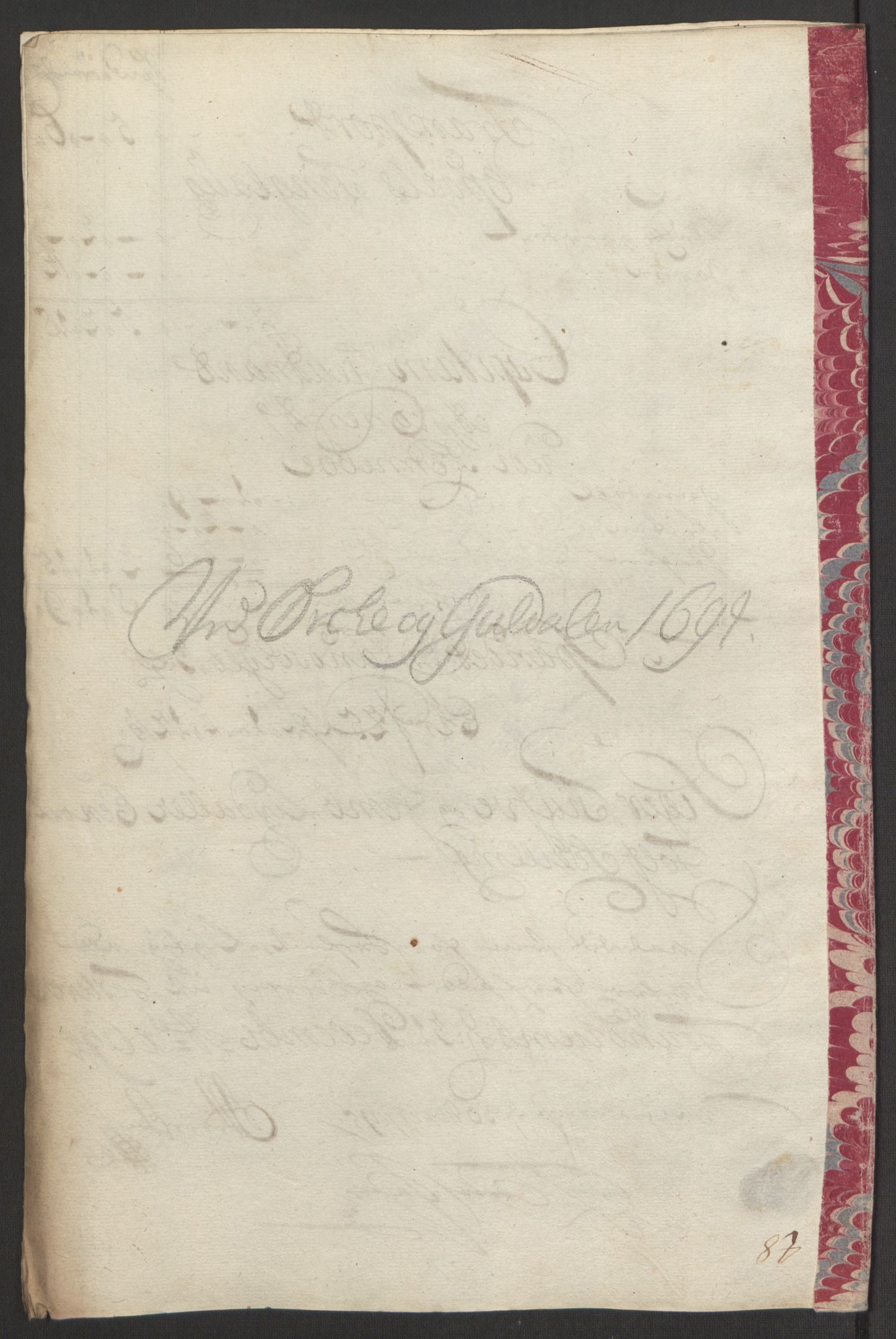 Rentekammeret inntil 1814, Reviderte regnskaper, Fogderegnskap, AV/RA-EA-4092/R60/L3944: Fogderegnskap Orkdal og Gauldal, 1694, p. 132