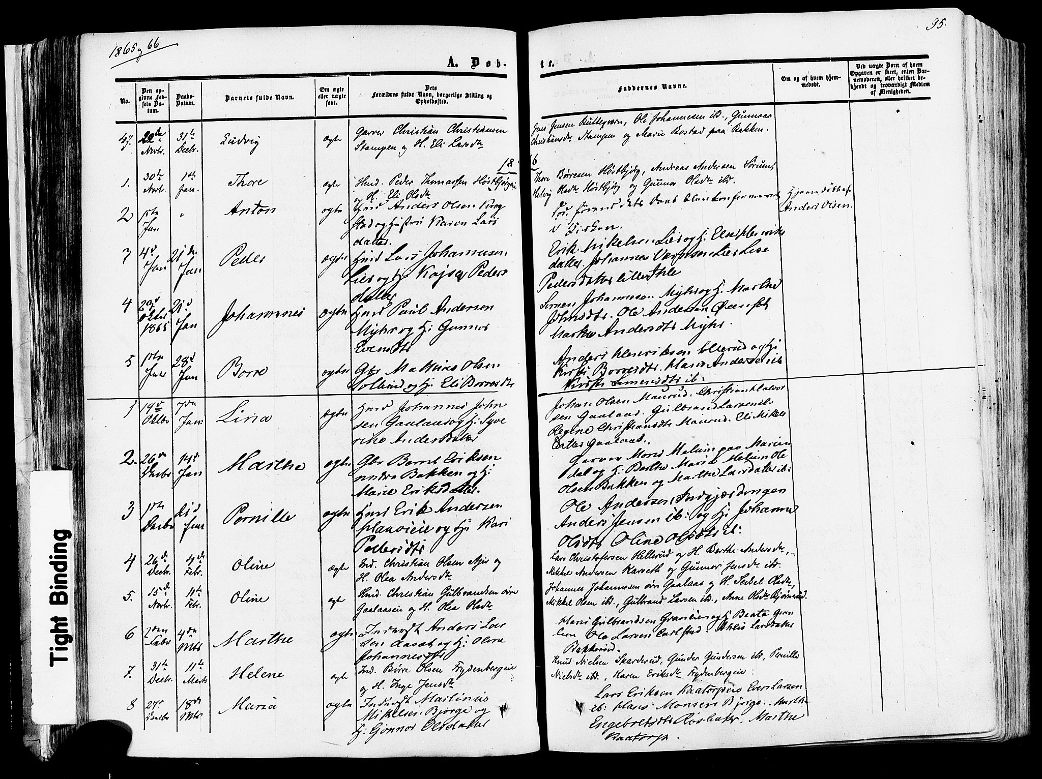 Vang prestekontor, Hedmark, AV/SAH-PREST-008/H/Ha/Haa/L0013: Parish register (official) no. 13, 1855-1879, p. 95