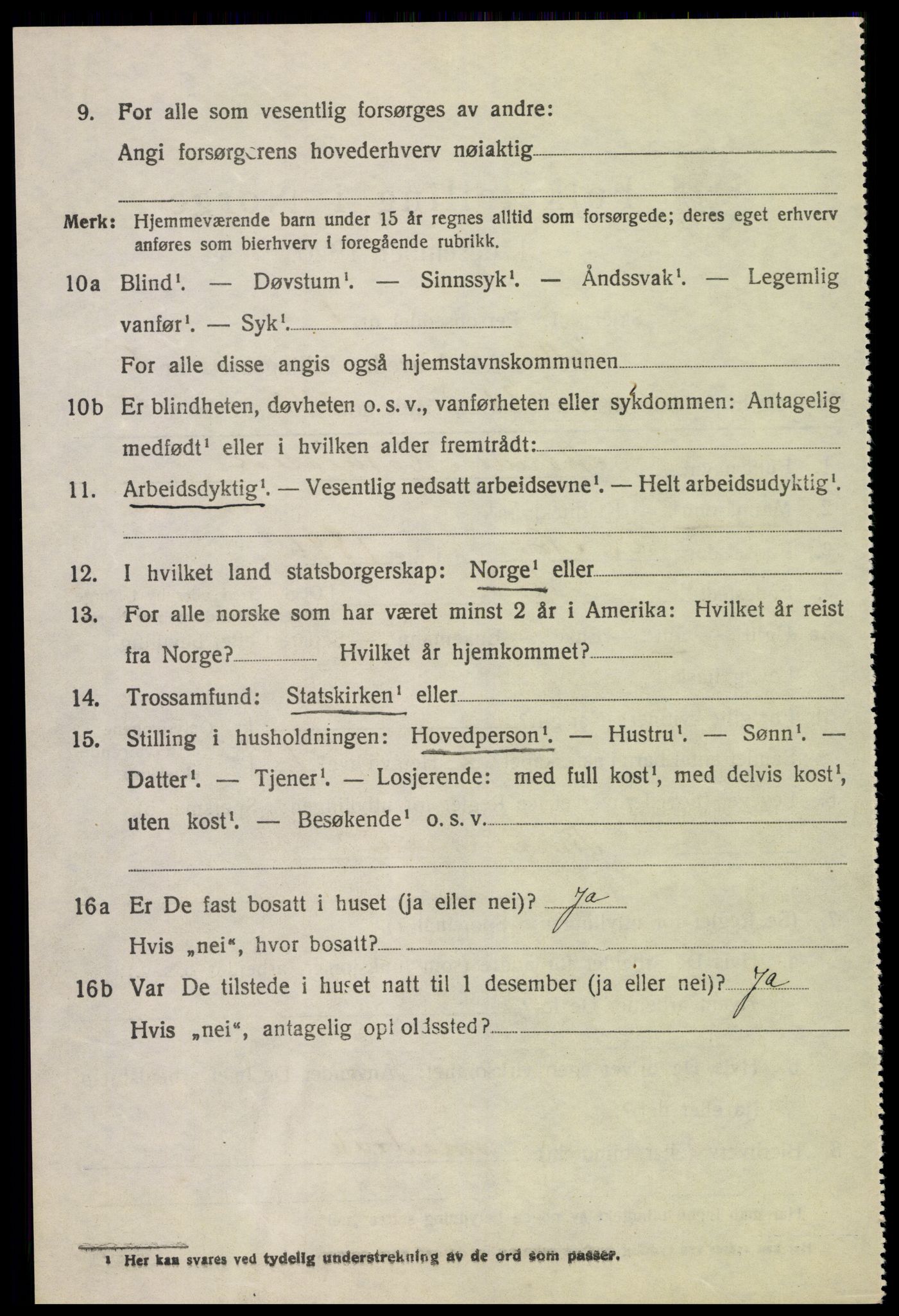 SAH, 1920 census for Kolbu, 1920, p. 4625