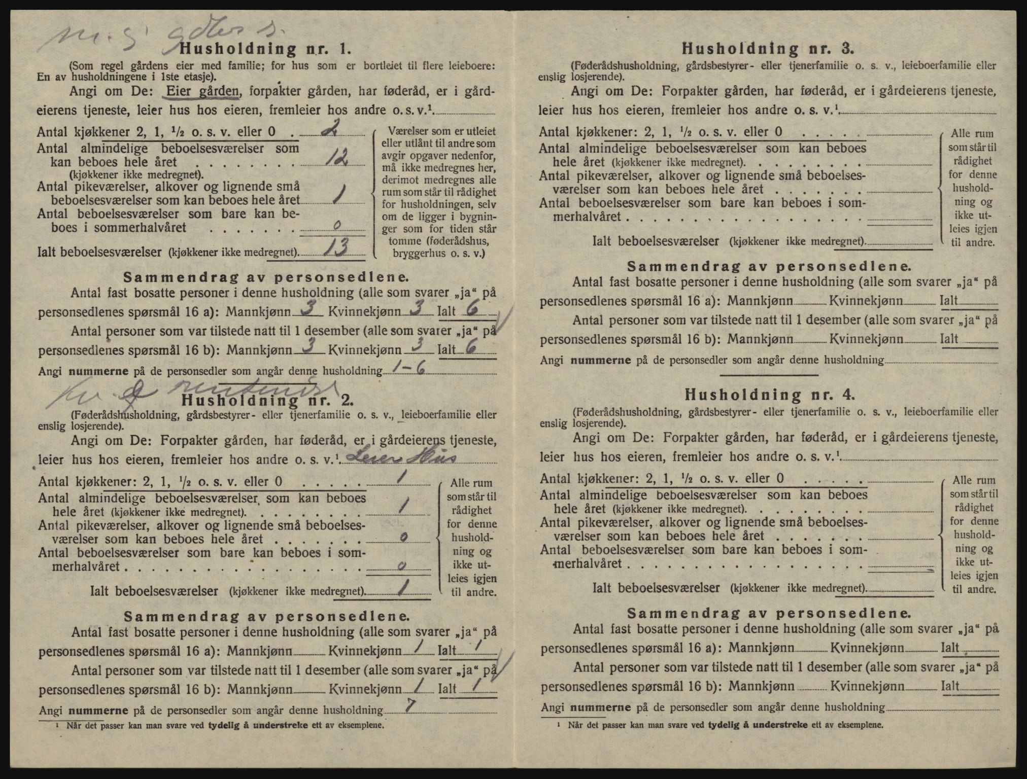 SAO, 1920 census for Glemmen, 1920, p. 2764