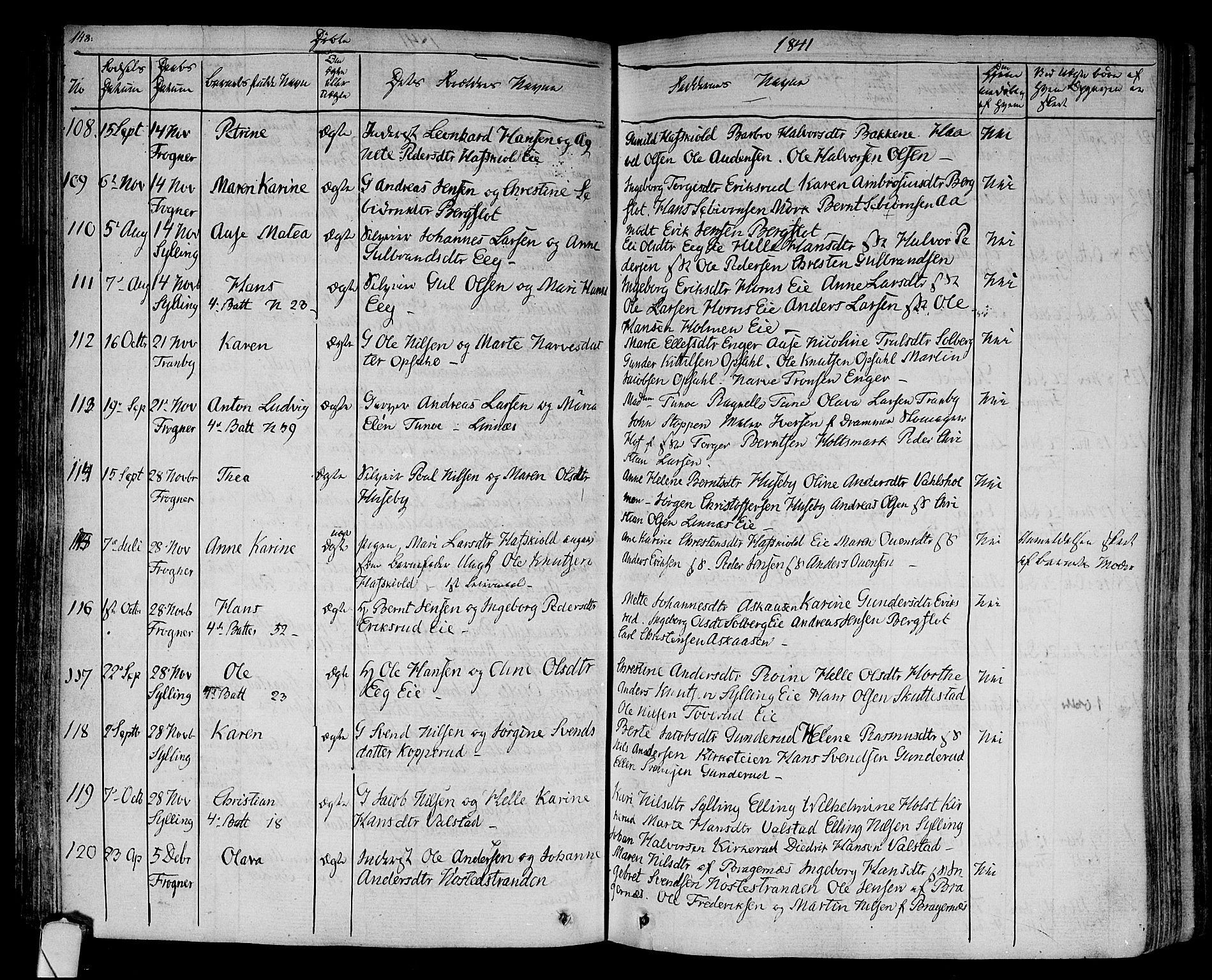 Lier kirkebøker, AV/SAKO-A-230/F/Fa/L0010: Parish register (official) no. I 10, 1827-1843, p. 148