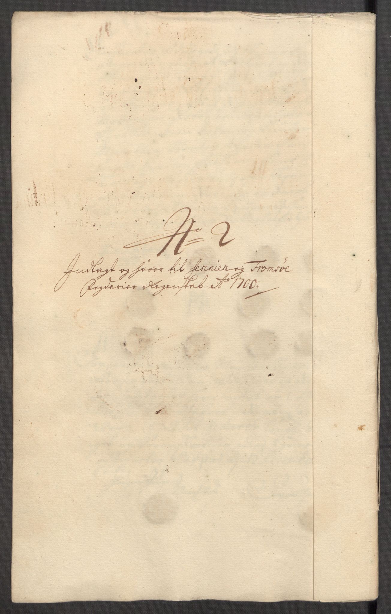 Rentekammeret inntil 1814, Reviderte regnskaper, Fogderegnskap, AV/RA-EA-4092/R68/L4755: Fogderegnskap Senja og Troms, 1700-1704, p. 39