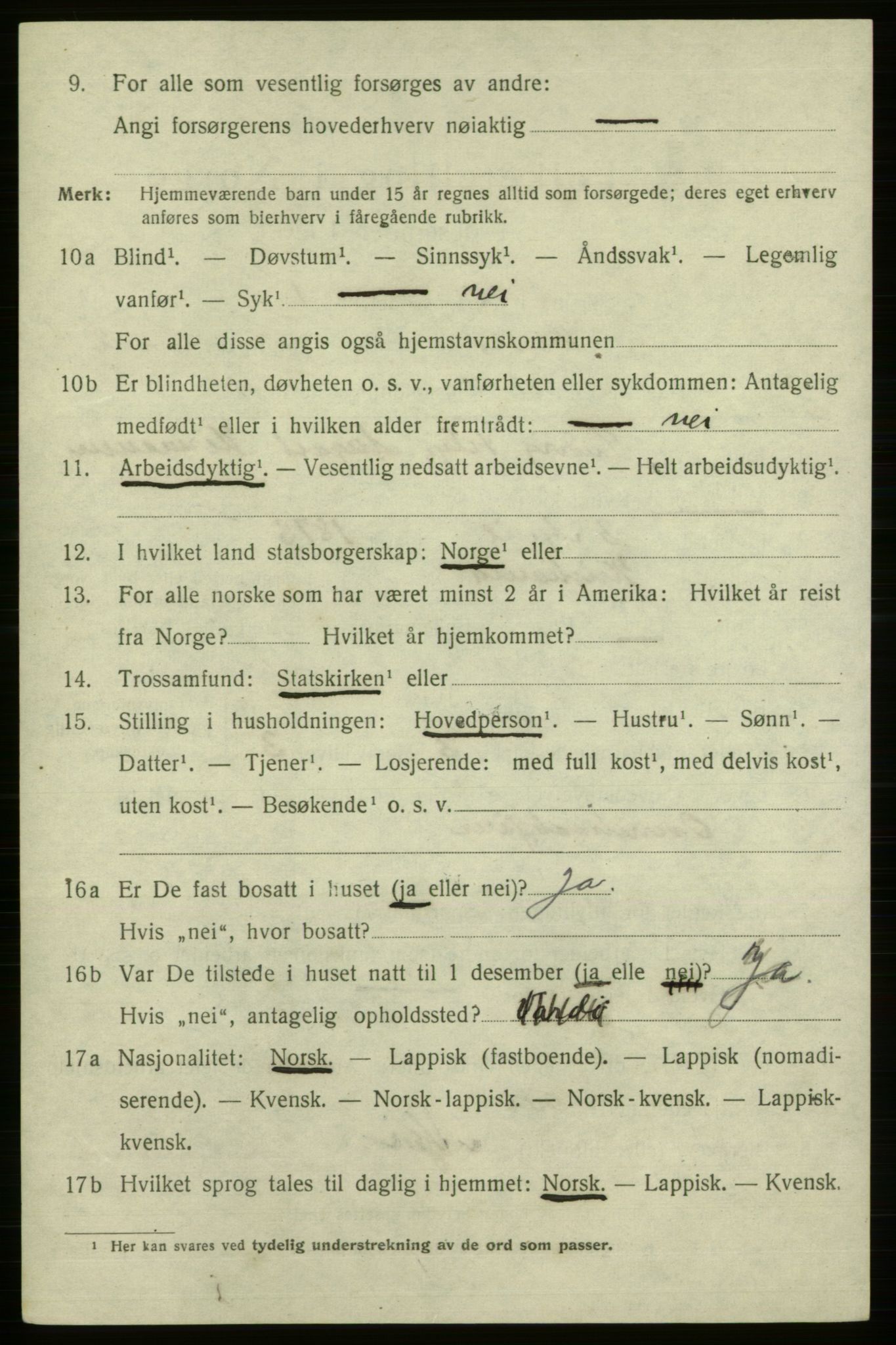 SATØ, 1920 census for Vadsø, 1920, p. 3738