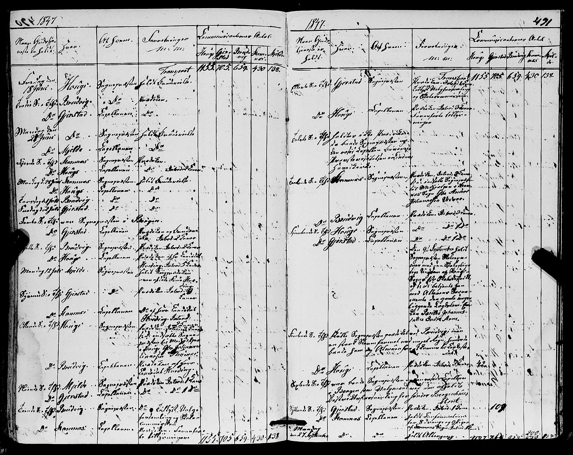 Haus sokneprestembete, AV/SAB-A-75601/H/Haa: Parish register (official) no. A 15, 1838-1847, p. 491