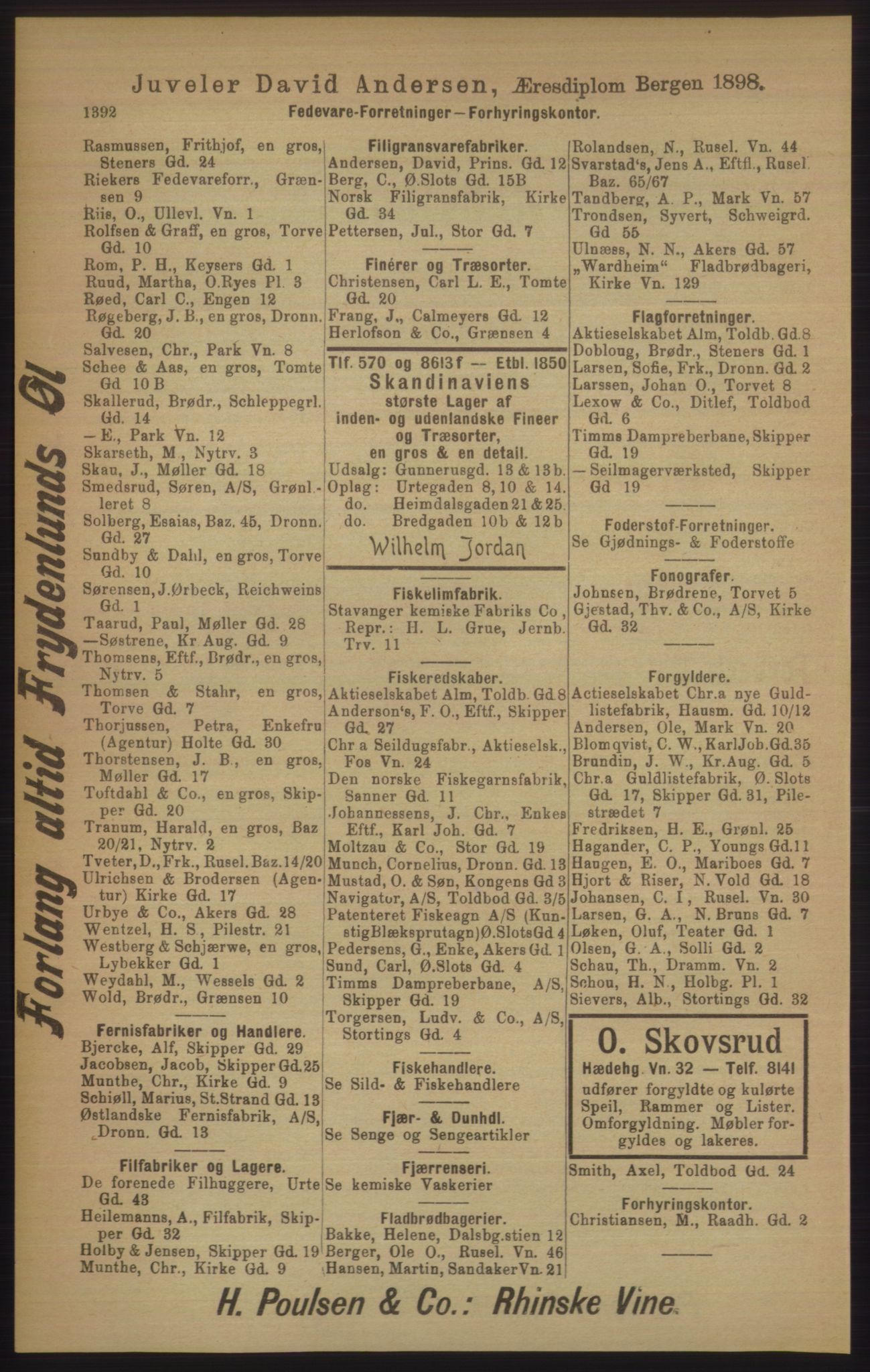 Kristiania/Oslo adressebok, PUBL/-, 1906, p. 1392