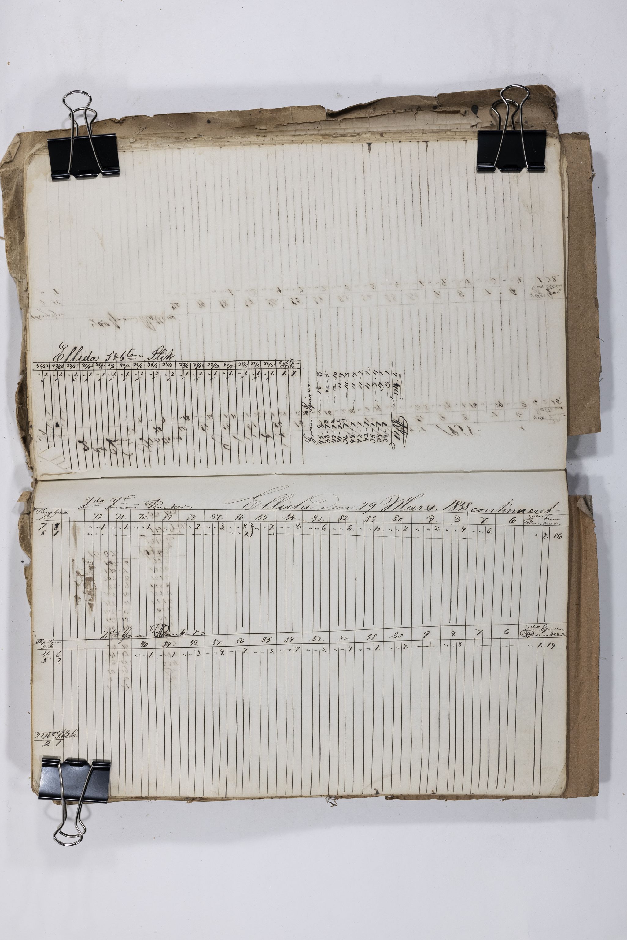 Blehr/ Kjellestad, TEMU/TGM-A-1212/E/Eb/L0007: Ladnings Liste for egne fartøier, 1856-1859, p. 93