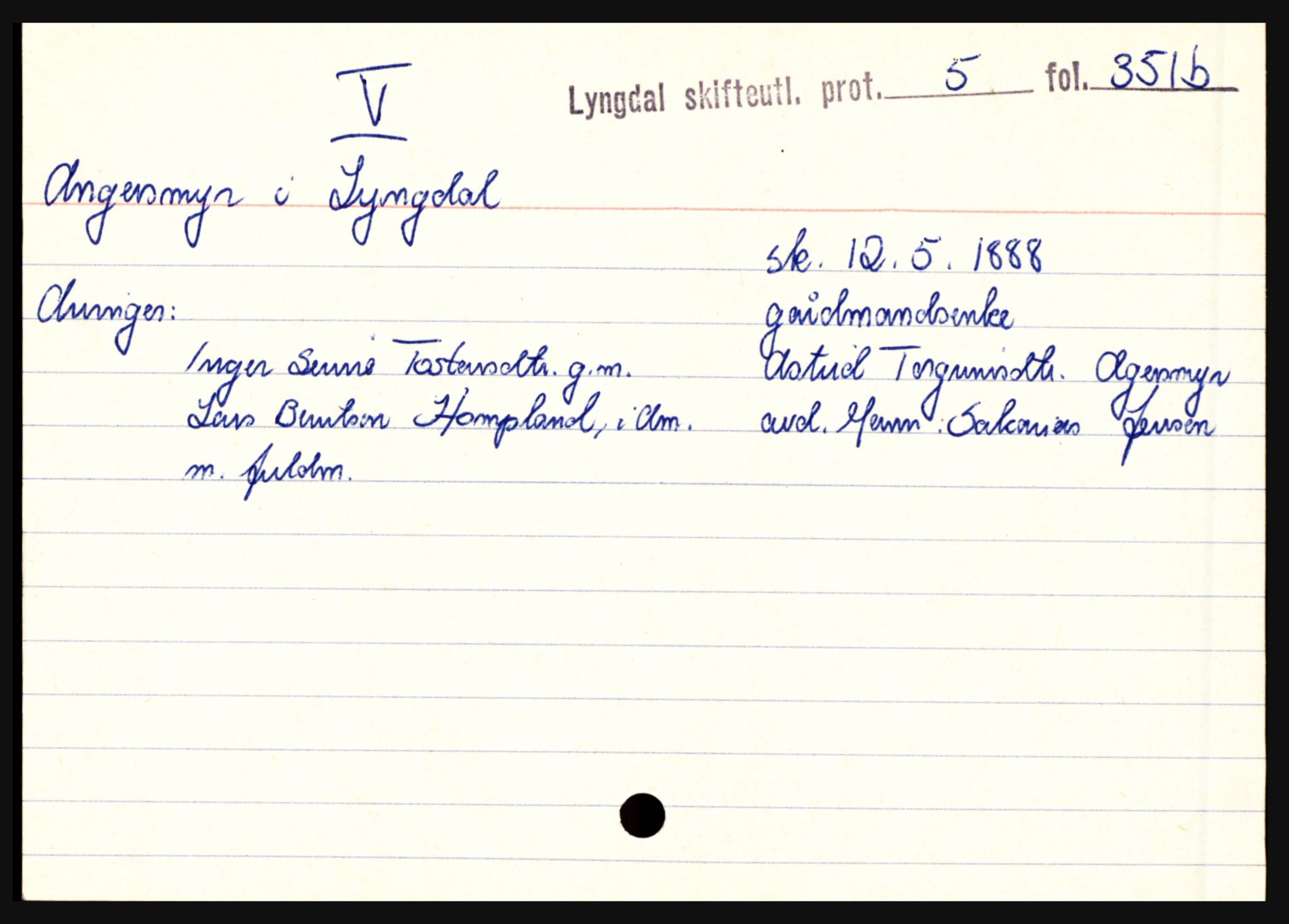 Lyngdal sorenskriveri, SAK/1221-0004/H, p. 67