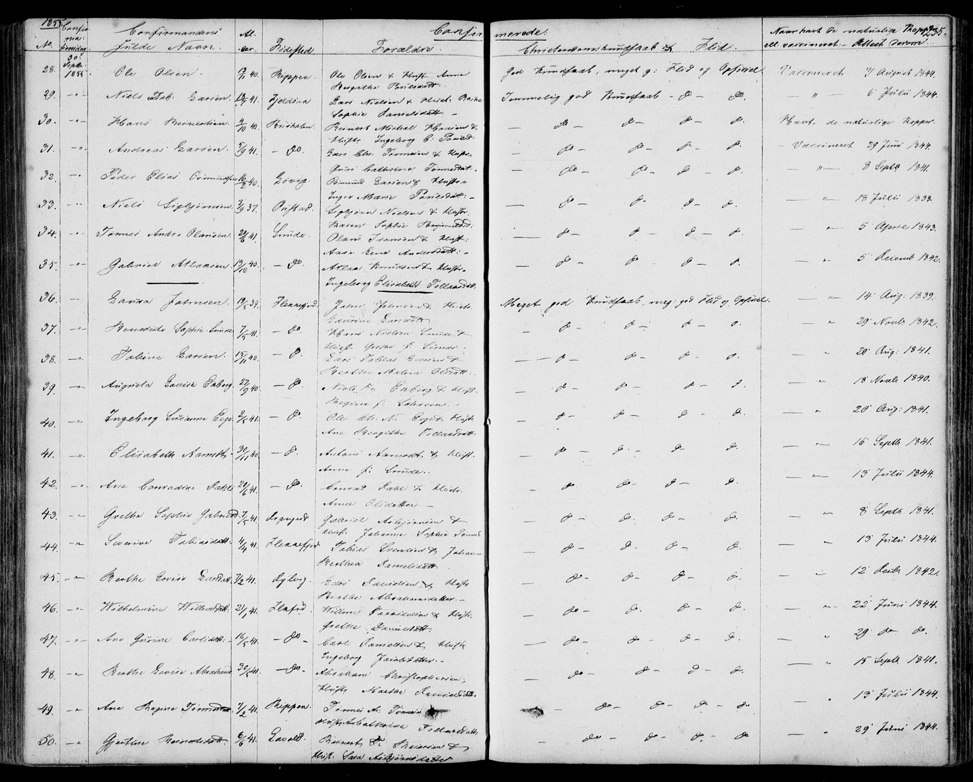 Flekkefjord sokneprestkontor, AV/SAK-1111-0012/F/Fb/Fbc/L0005: Parish register (copy) no. B 5, 1846-1866, p. 235