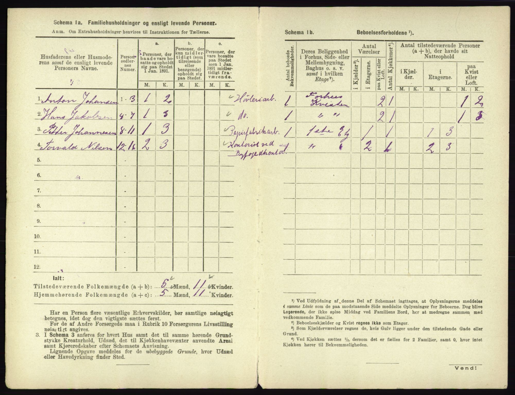 RA, 1891 census for 0602 Drammen, 1891, p. 1990