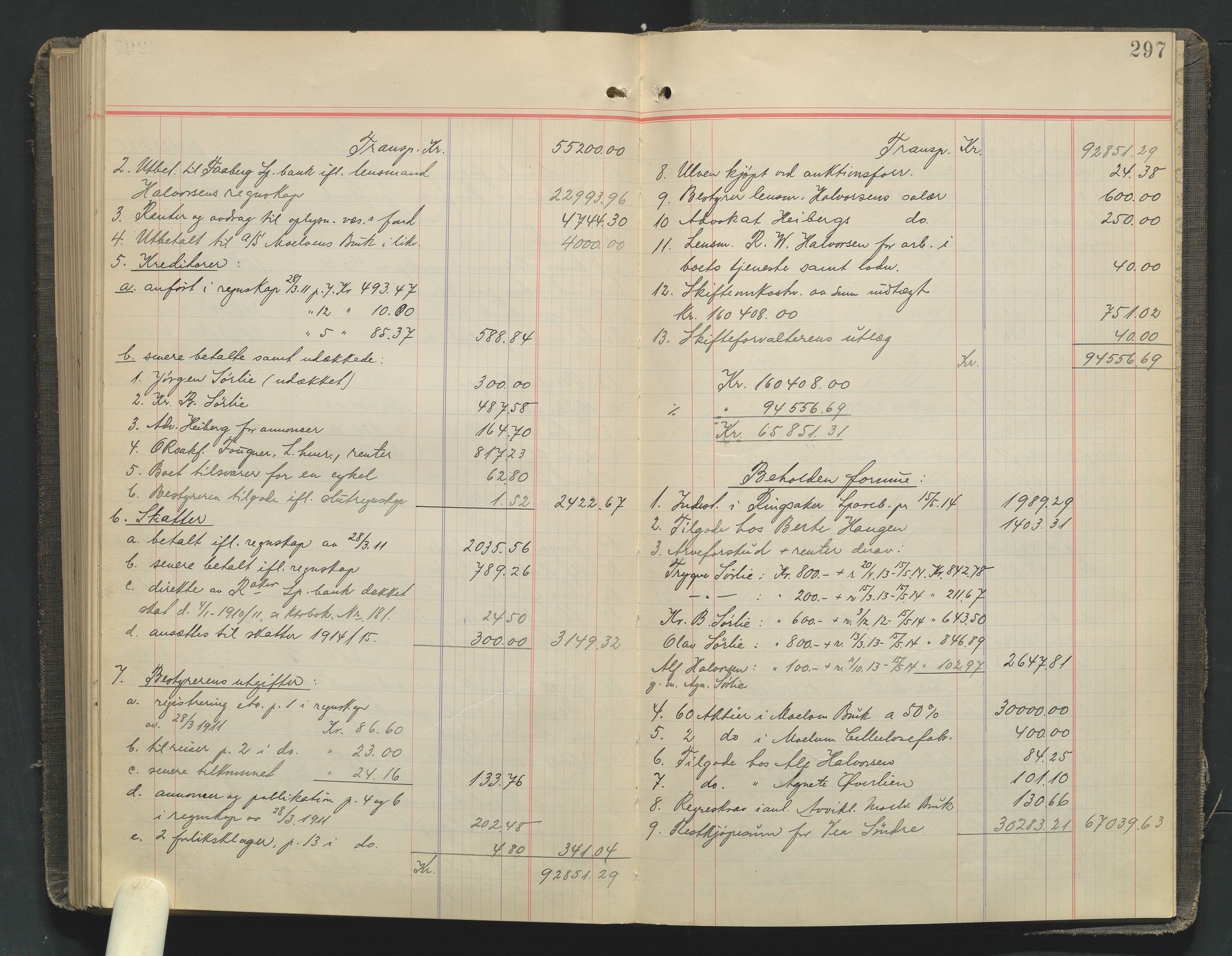 Nord-Hedmark sorenskriveri, AV/SAH-TING-012/J/Jd/L0003: Skifteutlodningsprotokoll, 1906-1914, p. 296b-297a