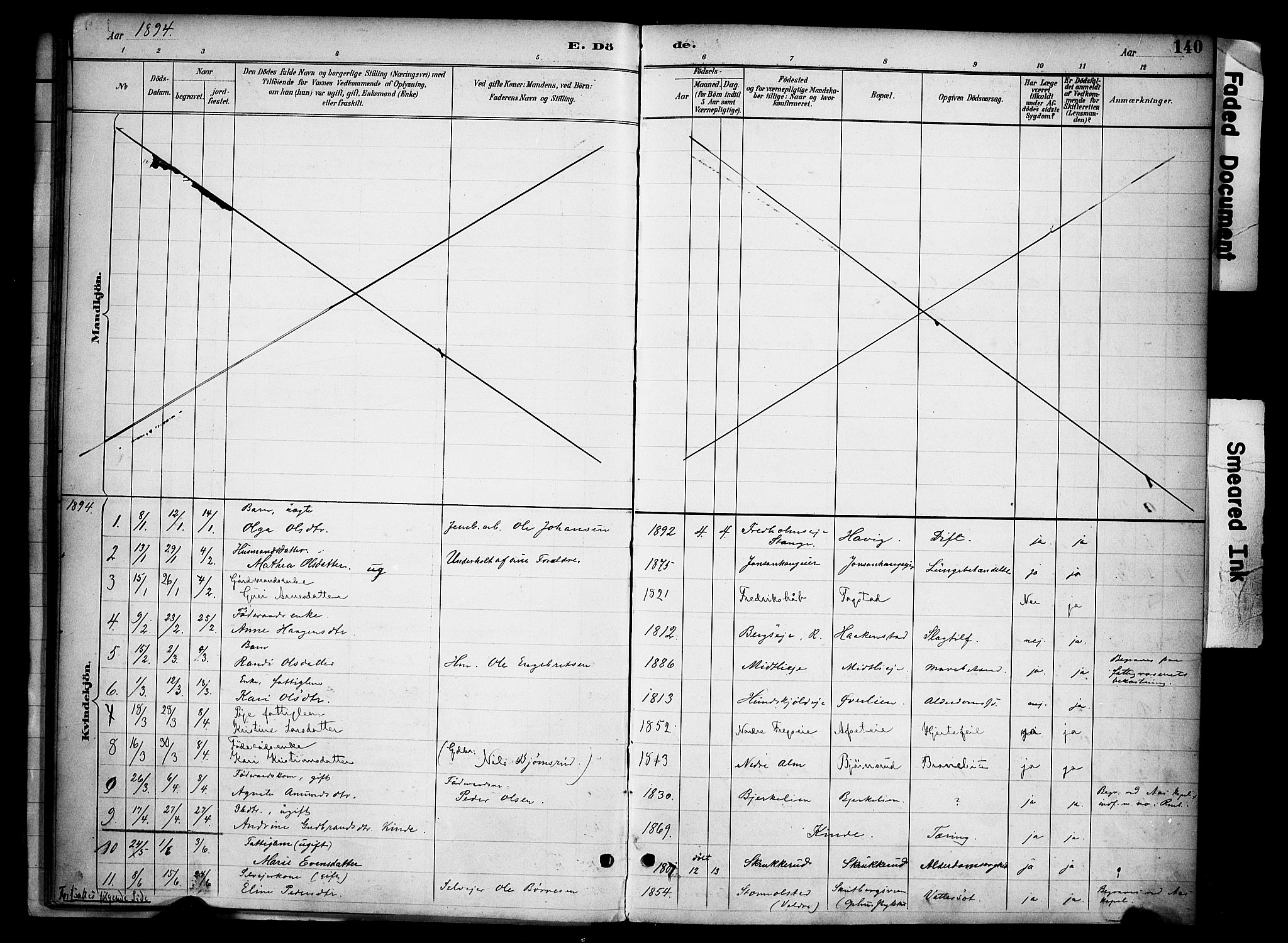 Ringsaker prestekontor, AV/SAH-PREST-014/K/Ka/L0015: Parish register (official) no. 15, 1891-1904, p. 140