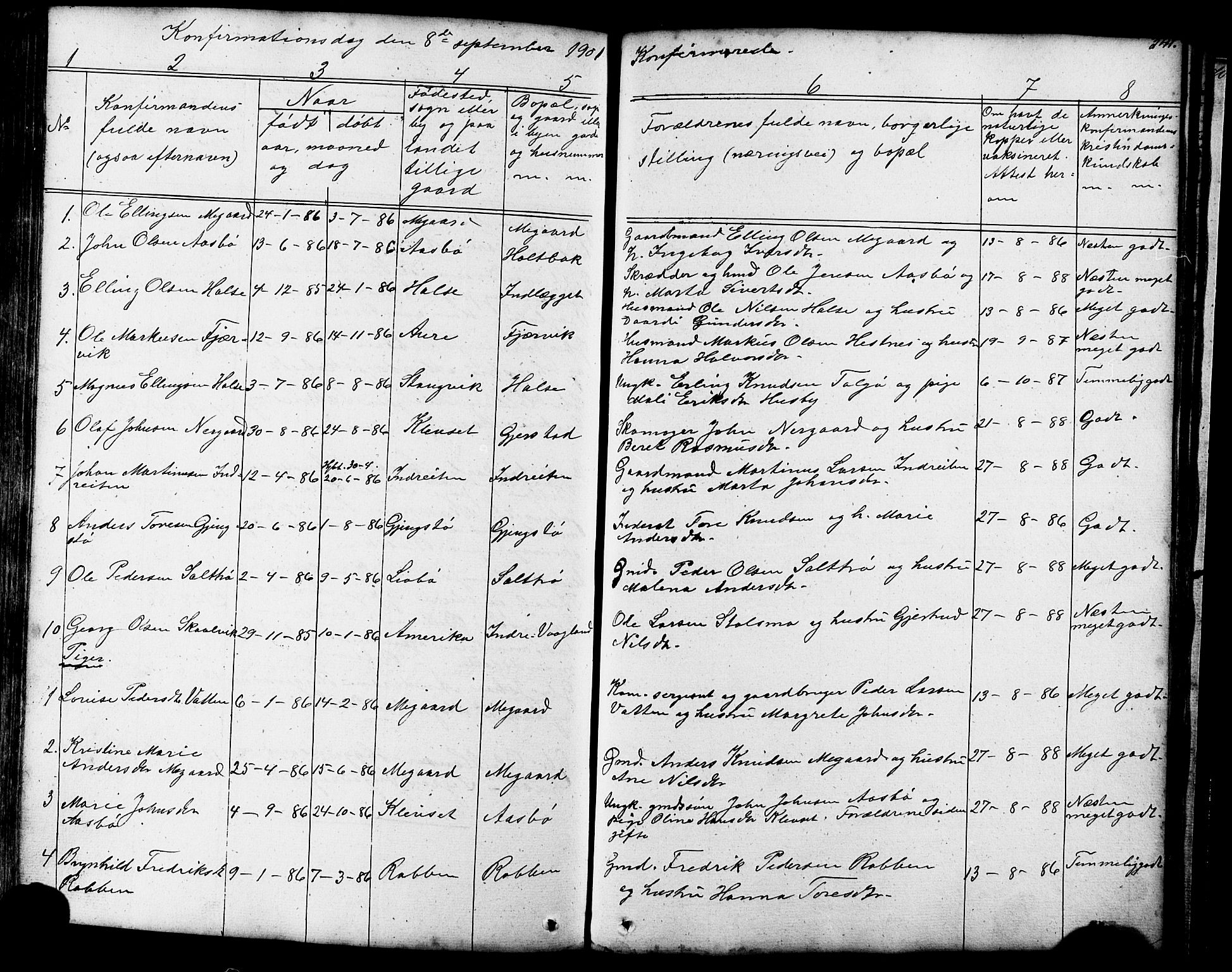 Ministerialprotokoller, klokkerbøker og fødselsregistre - Møre og Romsdal, SAT/A-1454/576/L0890: Parish register (copy) no. 576C01, 1837-1908, p. 341