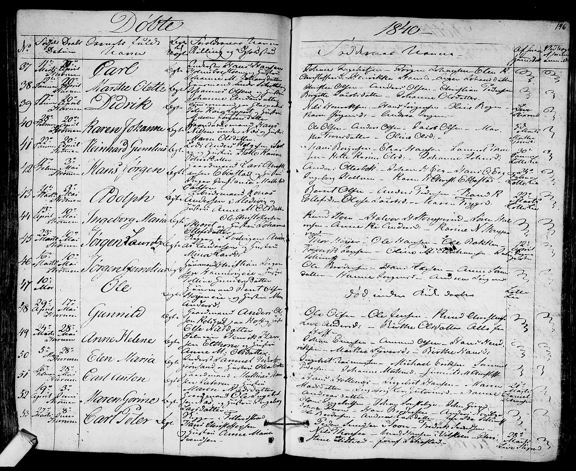 Hurum kirkebøker, AV/SAKO-A-229/F/Fa/L0010: Parish register (official) no. 10, 1827-1846, p. 146