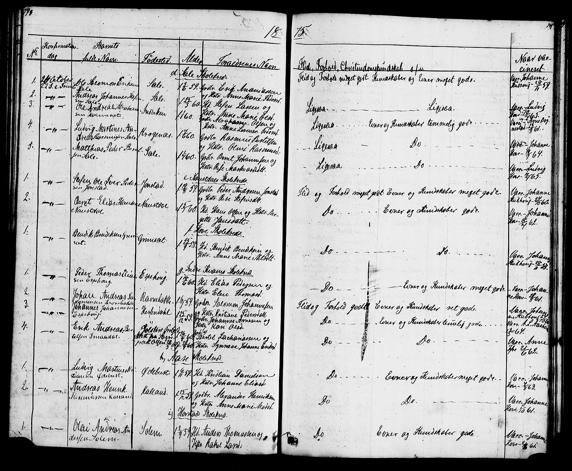 Førde sokneprestembete, AV/SAB-A-79901: Curate's parish register no. A 1, 1870-1881, p. 178-179