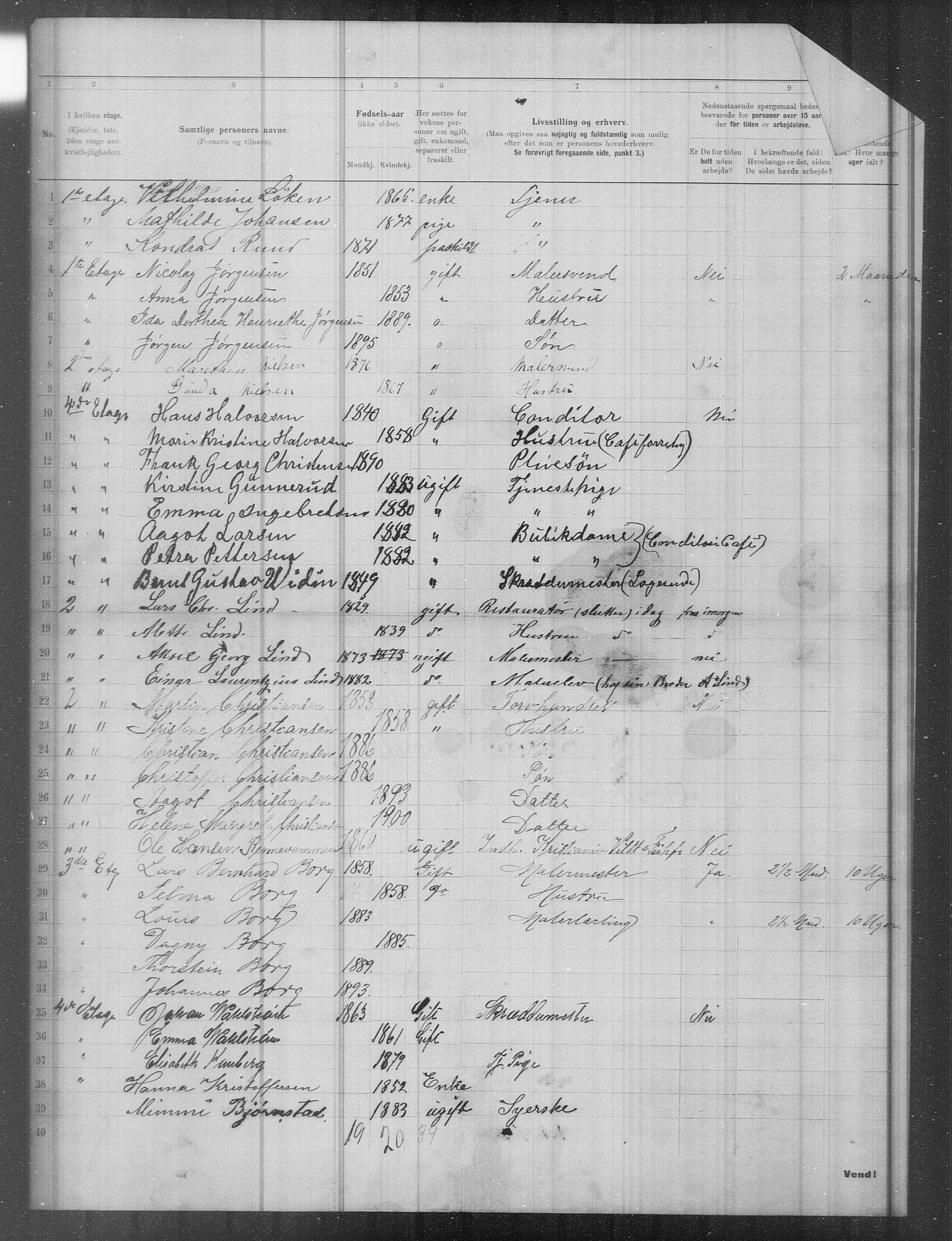 OBA, Municipal Census 1902 for Kristiania, 1902, p. 15437