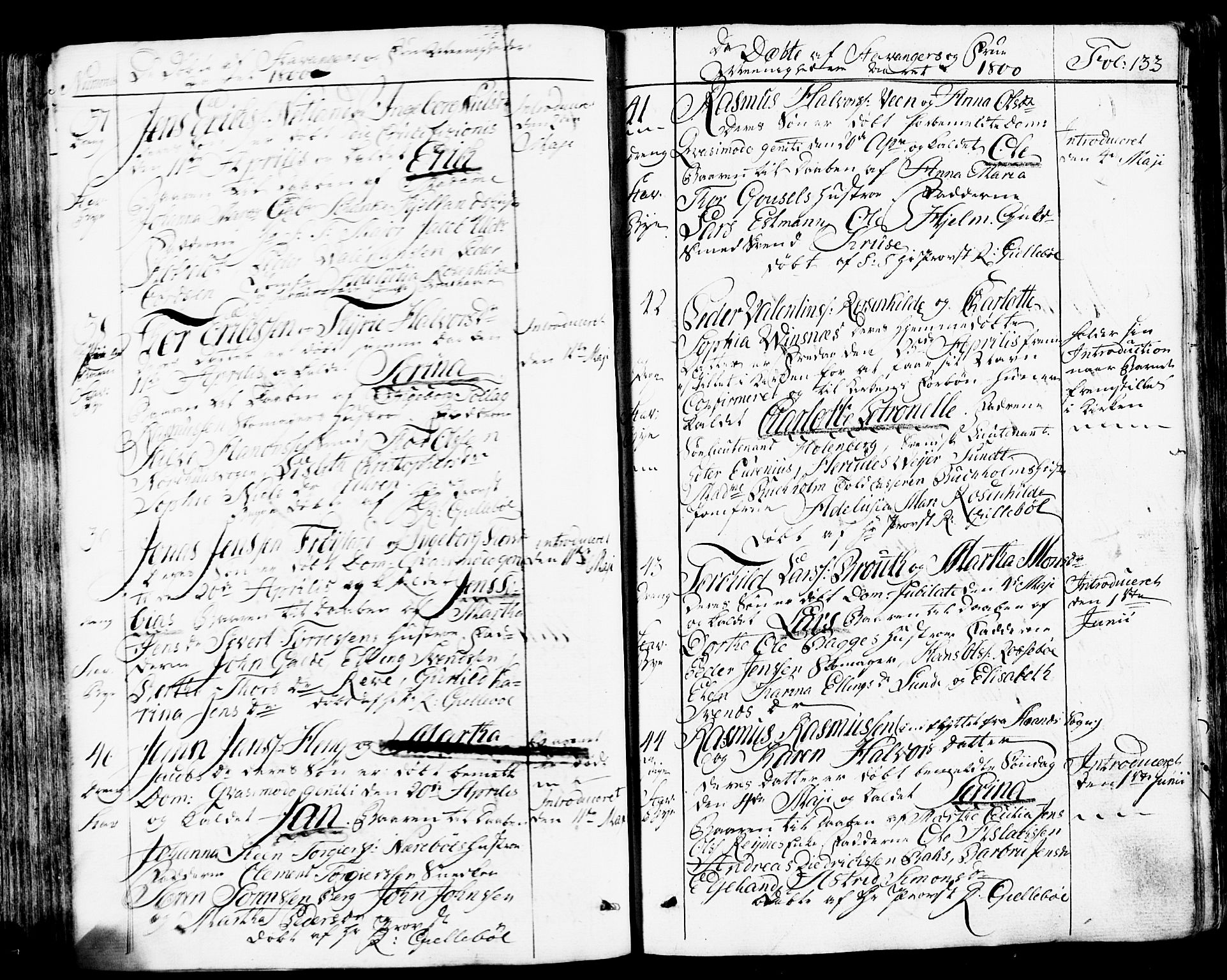 Domkirken sokneprestkontor, SAST/A-101812/001/30/30BB/L0007: Parish register (copy) no. B 7, 1791-1813, p. 133