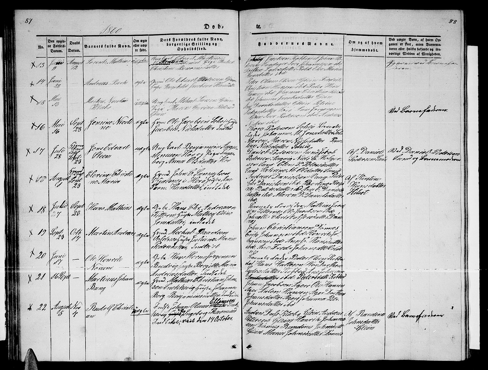 Ministerialprotokoller, klokkerbøker og fødselsregistre - Nordland, AV/SAT-A-1459/835/L0530: Parish register (copy) no. 835C02, 1842-1865, p. 87-88