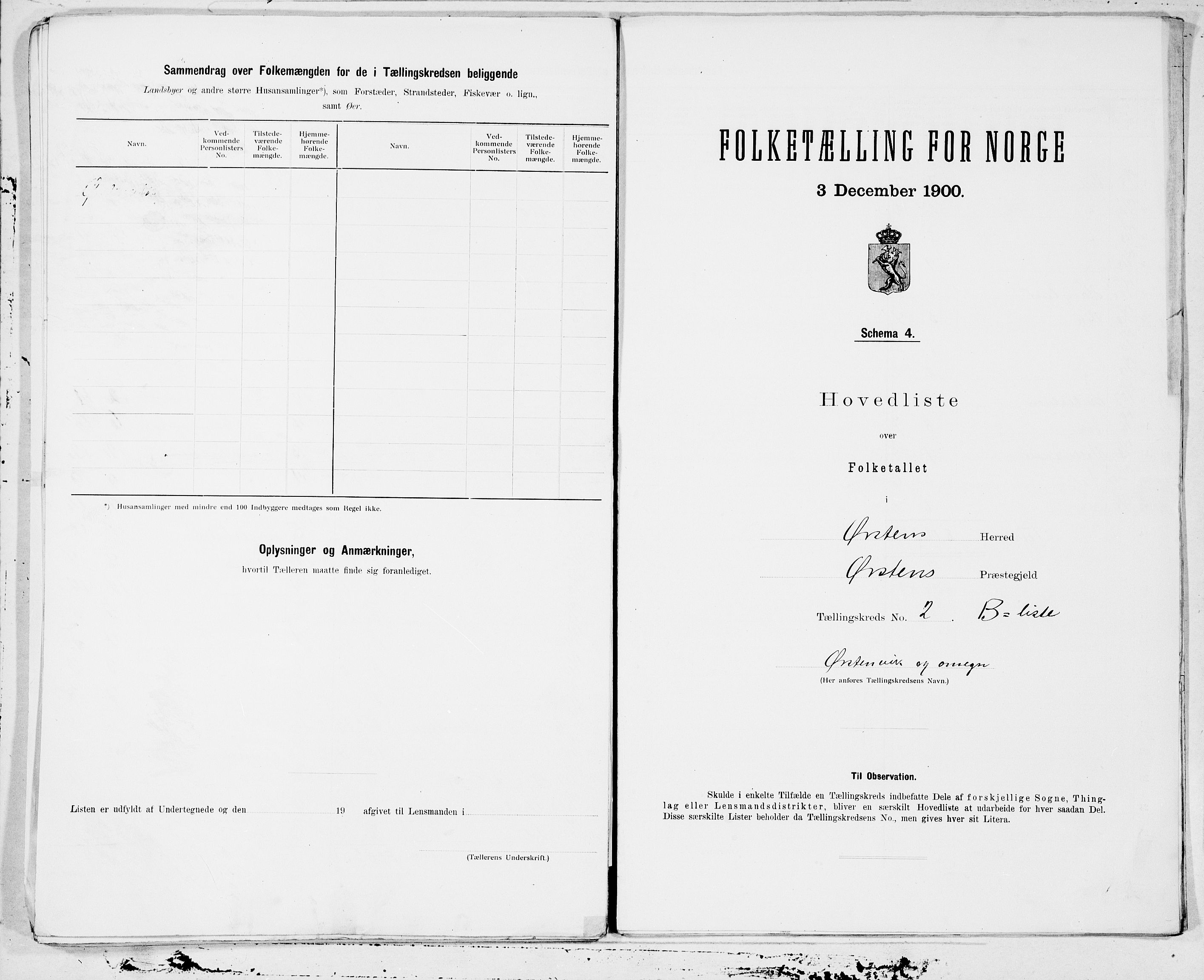 SAT, 1900 census for Ørsta, 1900, p. 6