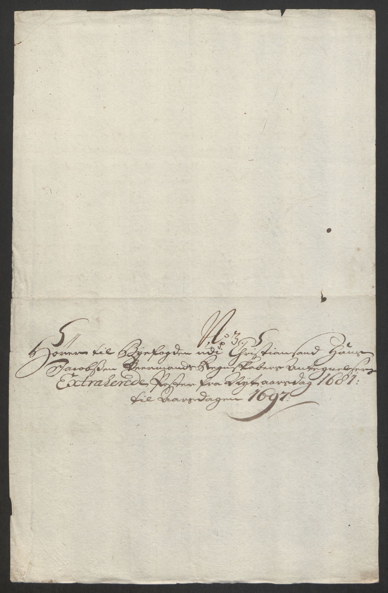 Rentekammeret inntil 1814, Reviderte regnskaper, Byregnskaper, RA/EA-4066/R/Rm/L0285: [M18] Sikt og sakefall, 1681-1718, p. 47