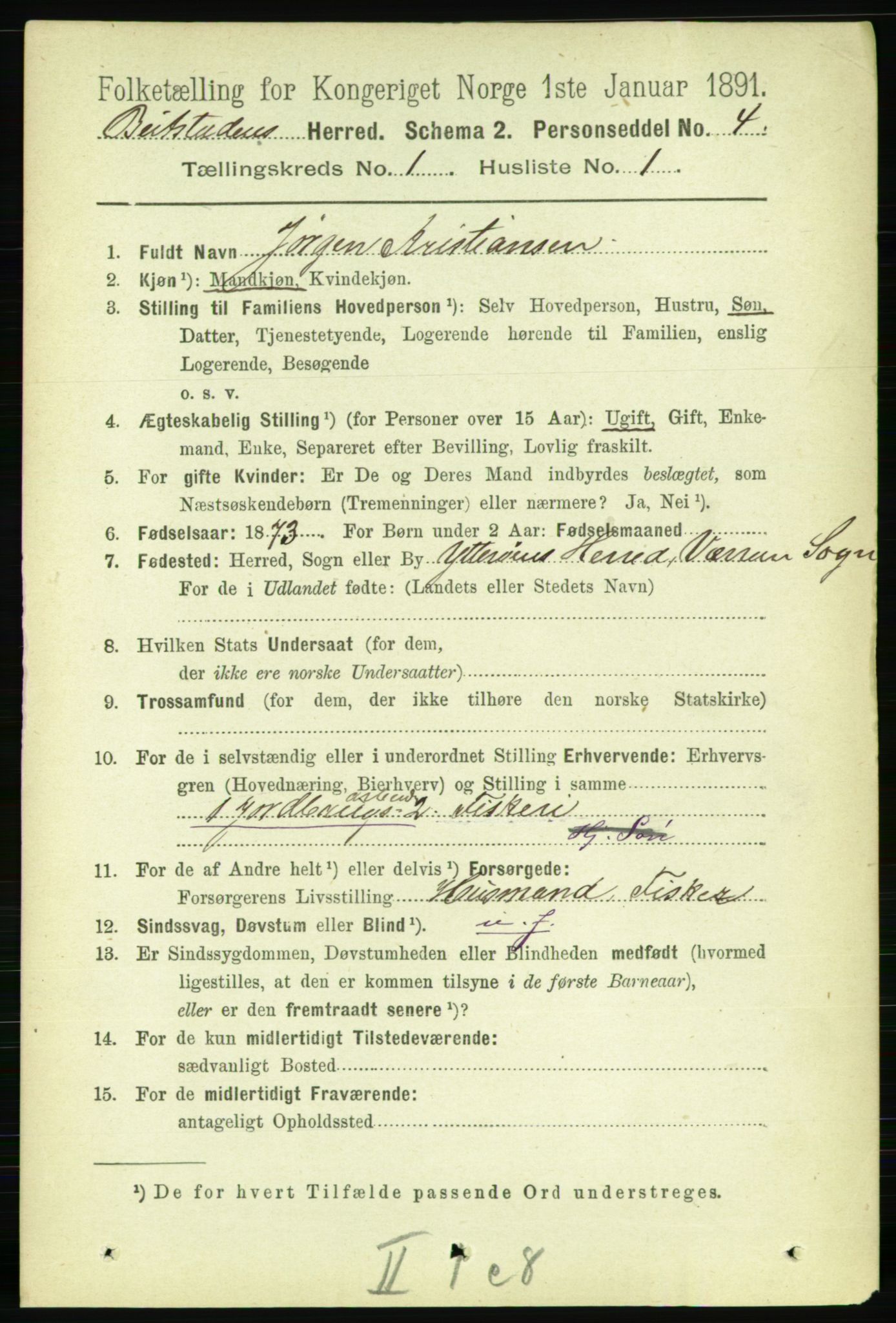 RA, 1891 census for 1727 Beitstad, 1891, p. 97