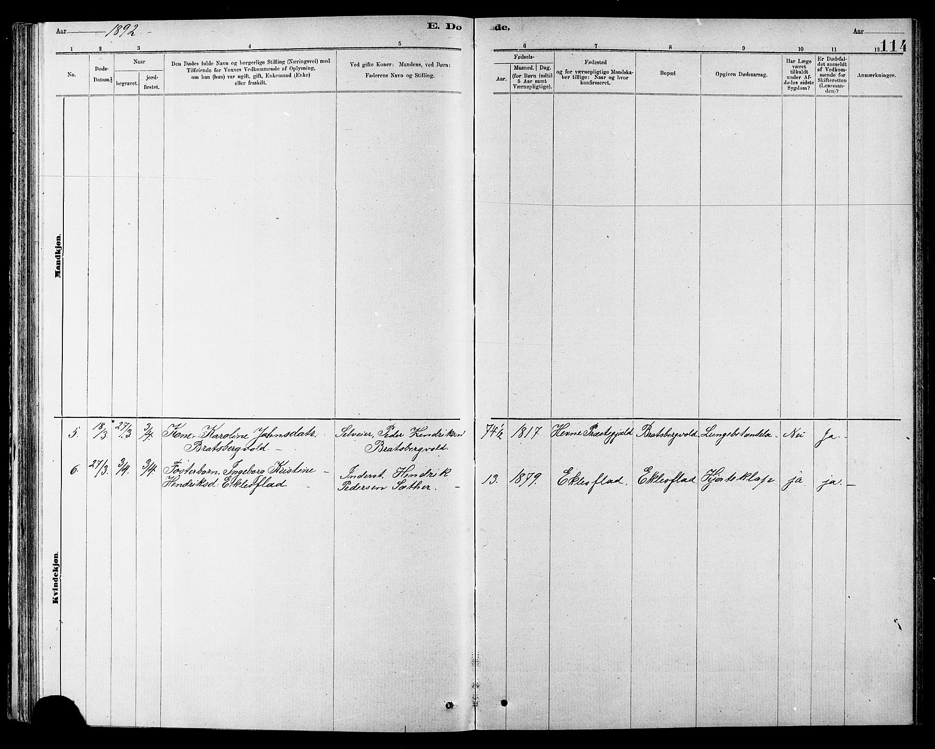 Ministerialprotokoller, klokkerbøker og fødselsregistre - Sør-Trøndelag, SAT/A-1456/608/L0341: Parish register (copy) no. 608C07, 1890-1912, p. 114