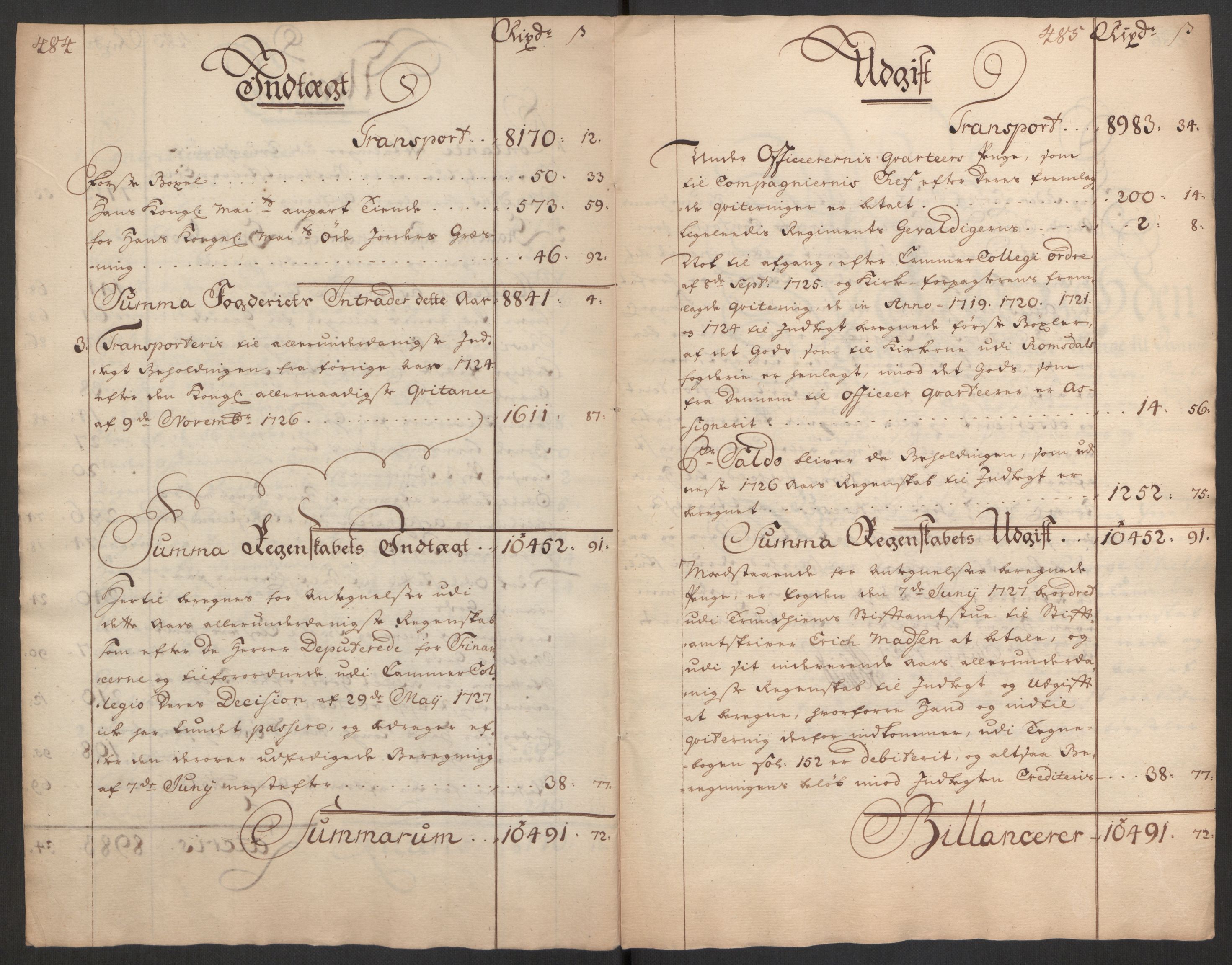 Rentekammeret inntil 1814, Reviderte regnskaper, Fogderegnskap, RA/EA-4092/R56/L3758: Fogderegnskap Nordmøre, 1725, p. 17