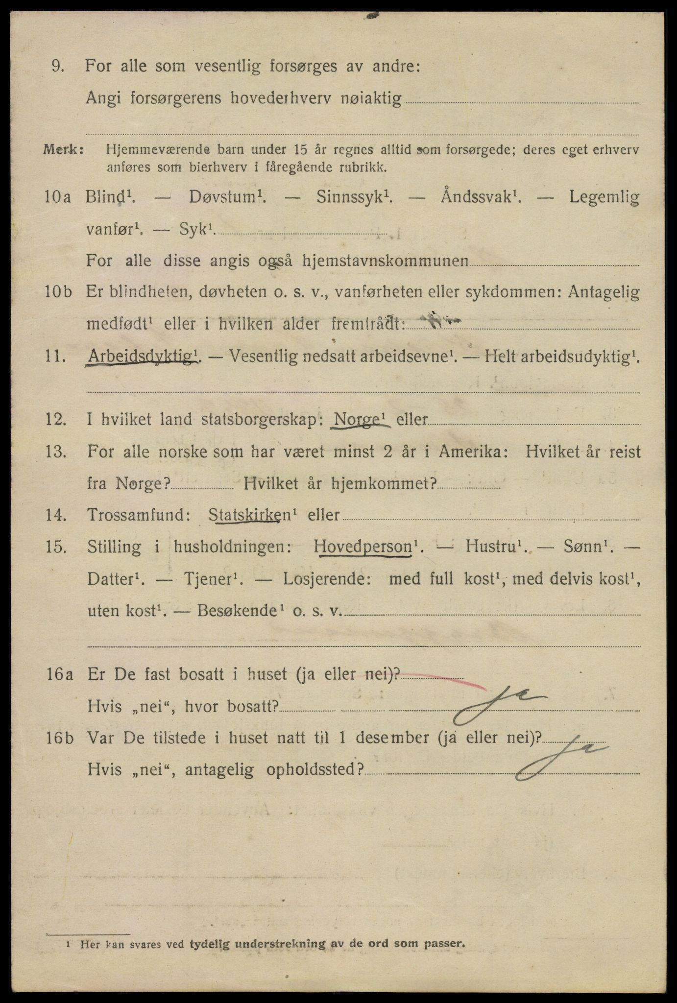 SAO, 1920 census for Drøbak, 1920, p. 6026