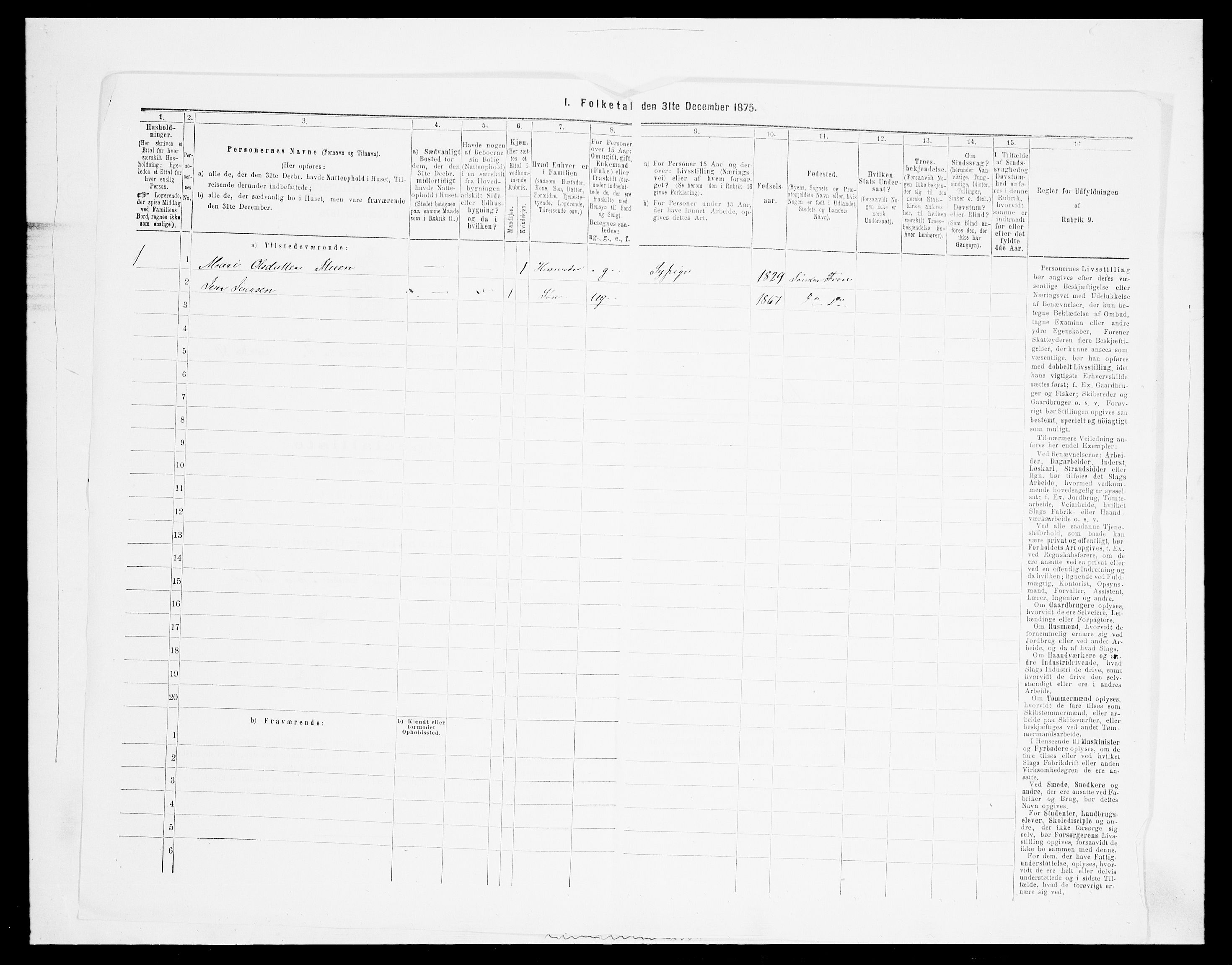 SAH, 1875 census for 0519P Sør-Fron, 1875, p. 540