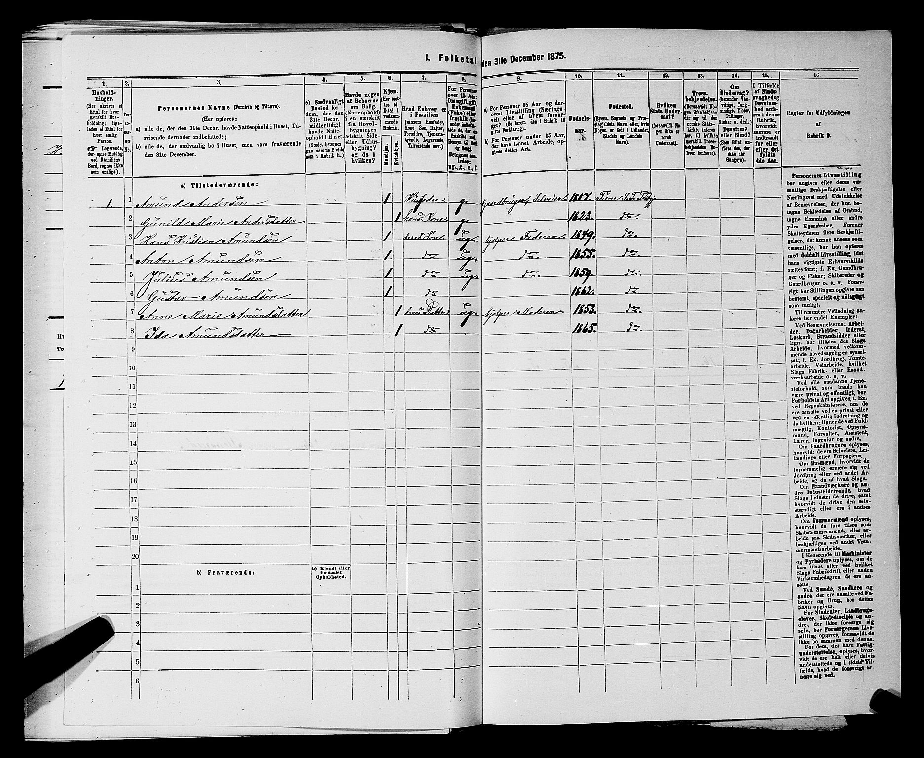 RA, 1875 census for 0128P Rakkestad, 1875, p. 1726