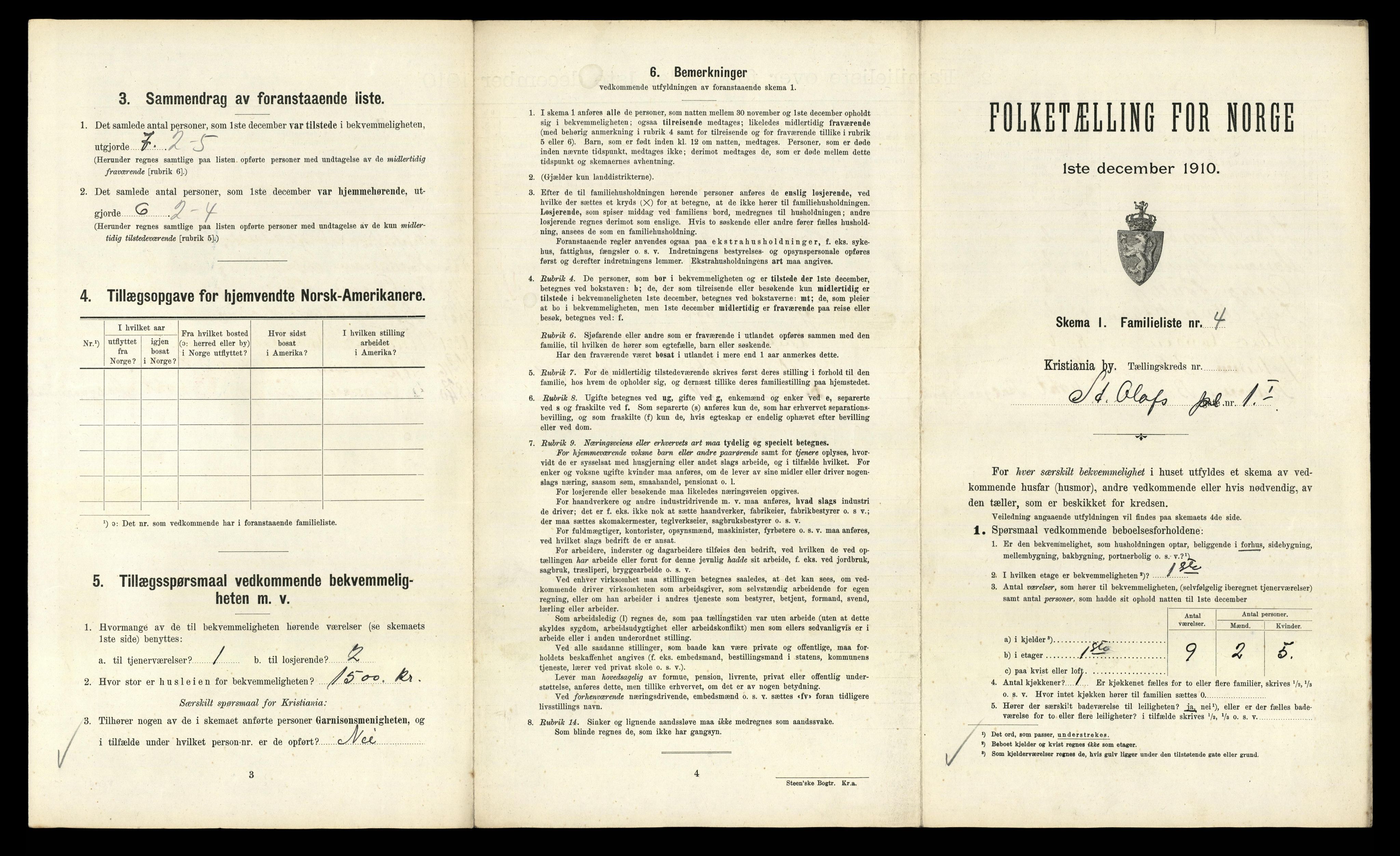 RA, 1910 census for Kristiania, 1910, p. 96849