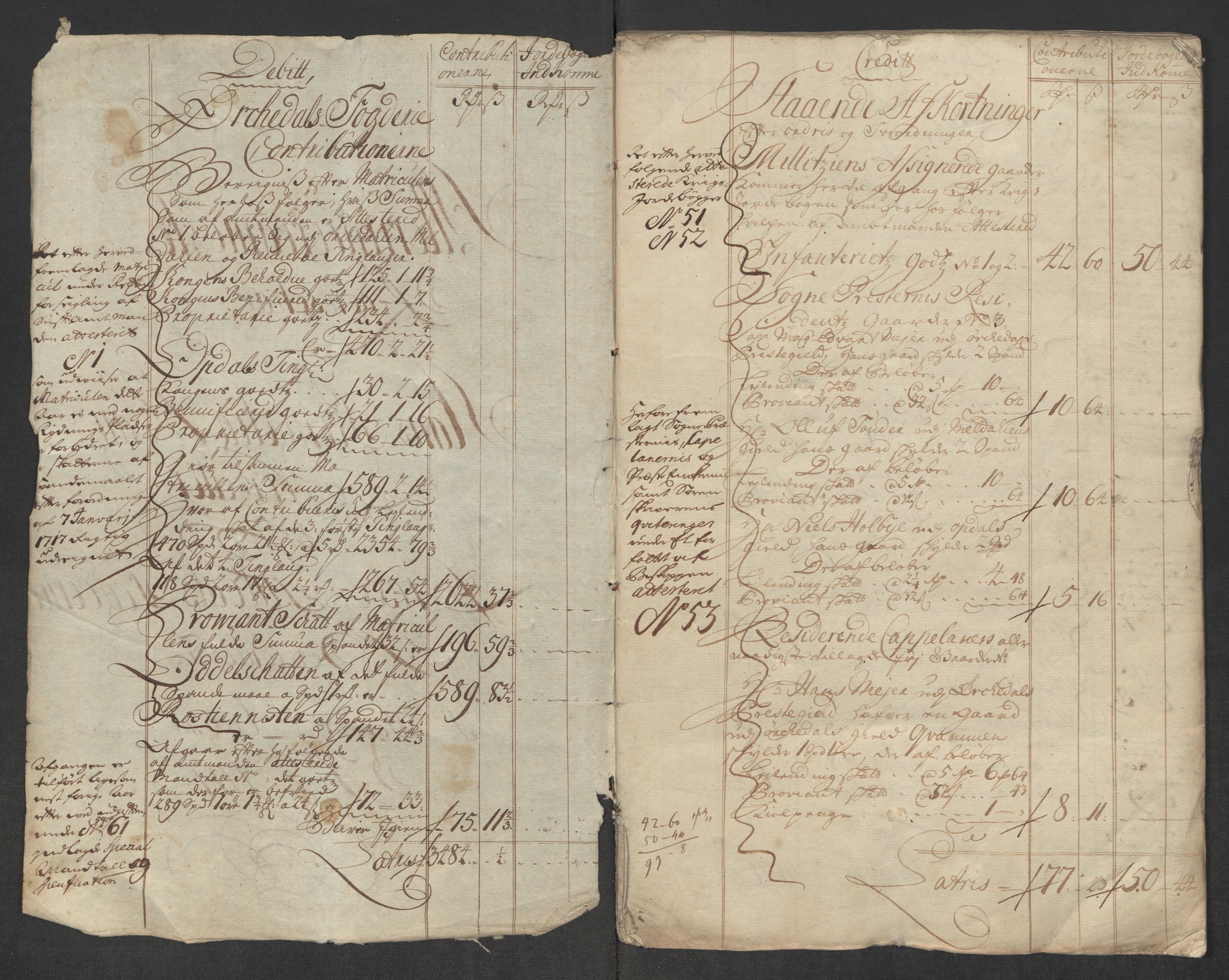 Rentekammeret inntil 1814, Reviderte regnskaper, Fogderegnskap, RA/EA-4092/R60/L3969: Fogderegnskap Orkdal og Gauldal, 1717, p. 4