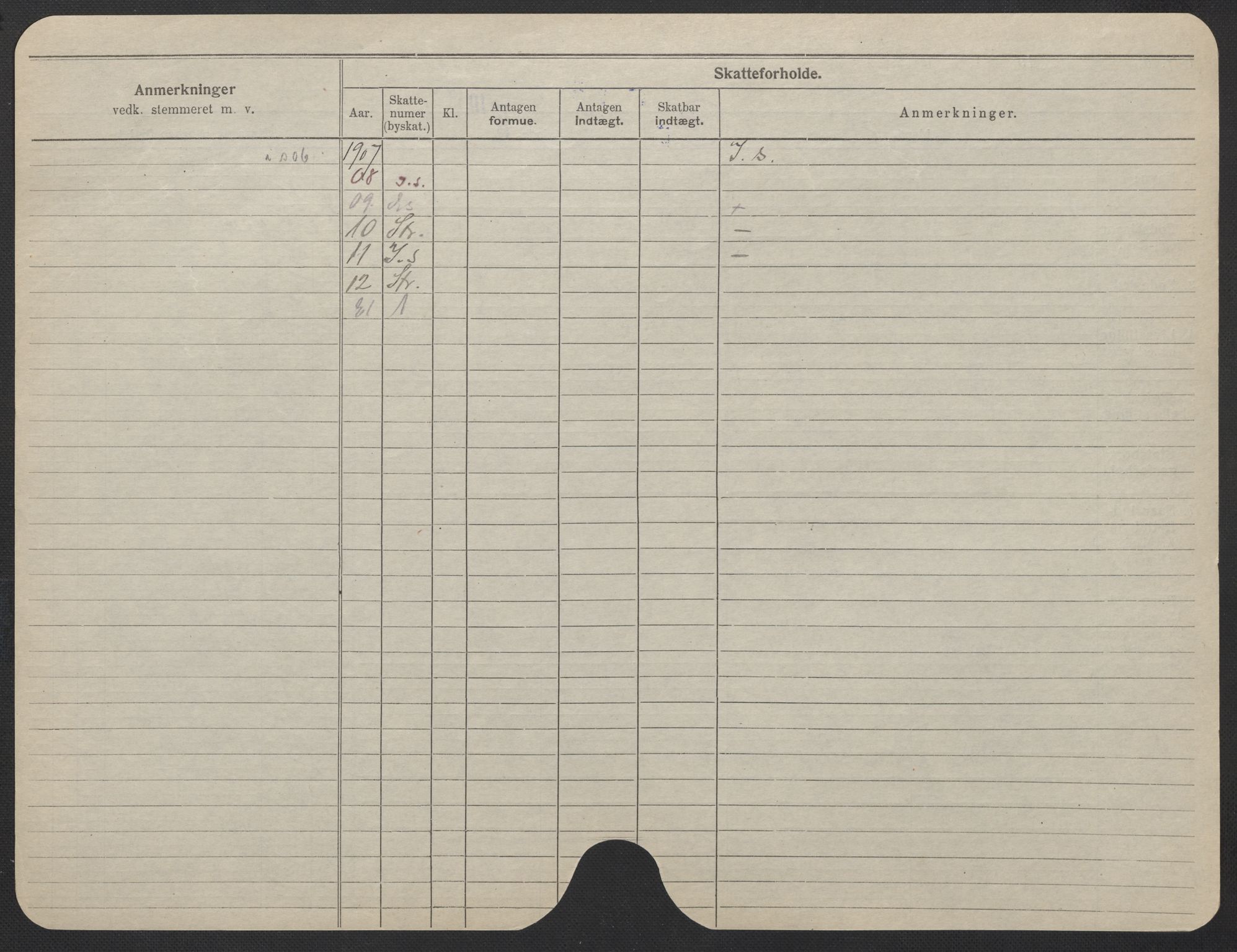 Oslo folkeregister, Registerkort, AV/SAO-A-11715/F/Fa/Fac/L0024: Kvinner, 1906-1914, p. 854b