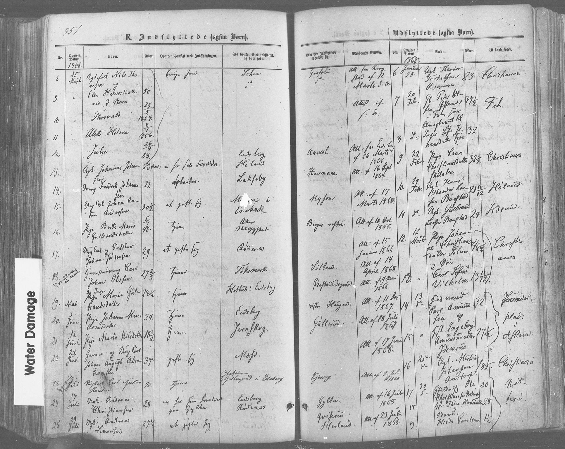 Trøgstad prestekontor Kirkebøker, SAO/A-10925/F/Fa/L0009: Parish register (official) no. I 9, 1865-1877, p. 351