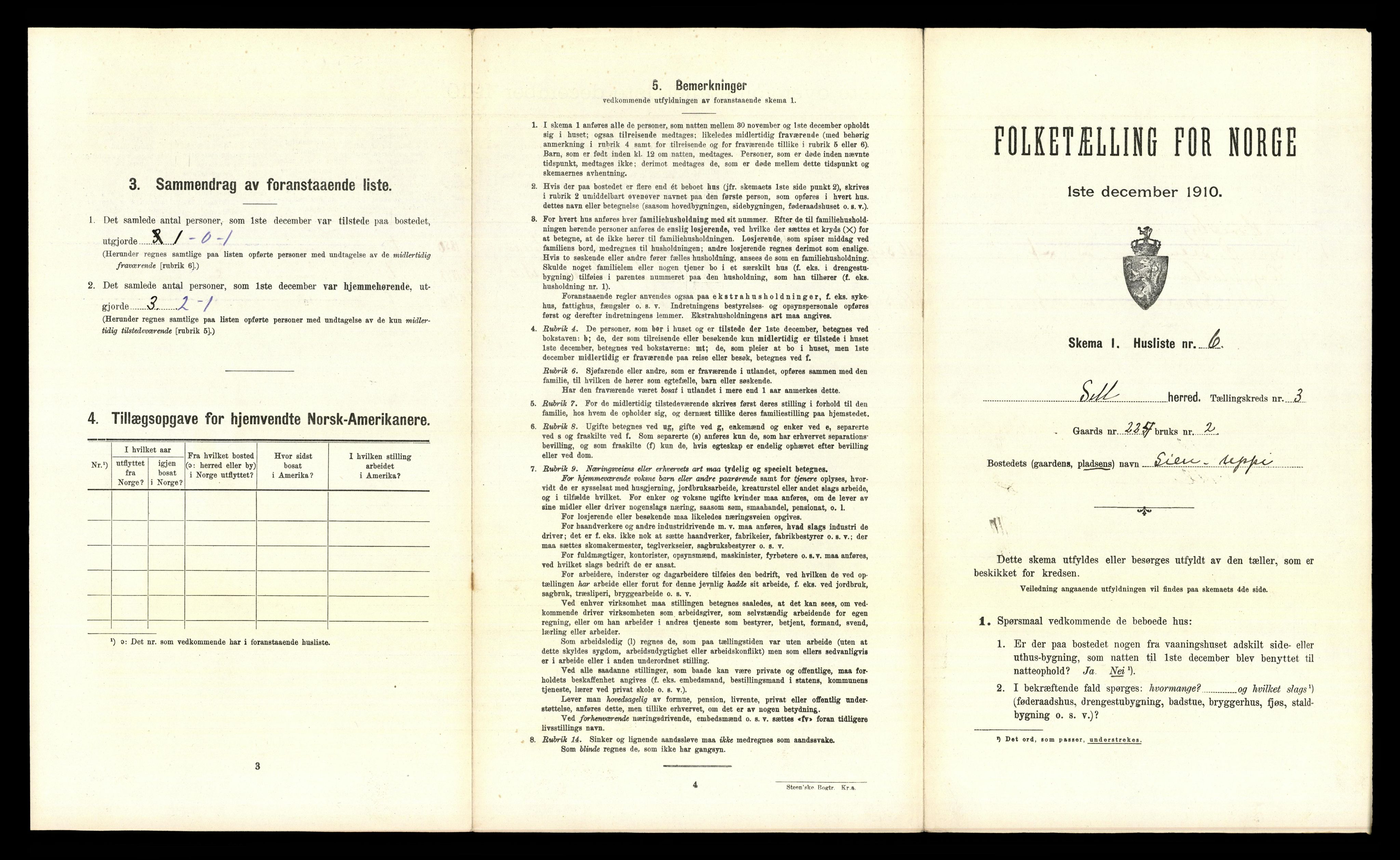 RA, 1910 census for Sel, 1910, p. 230