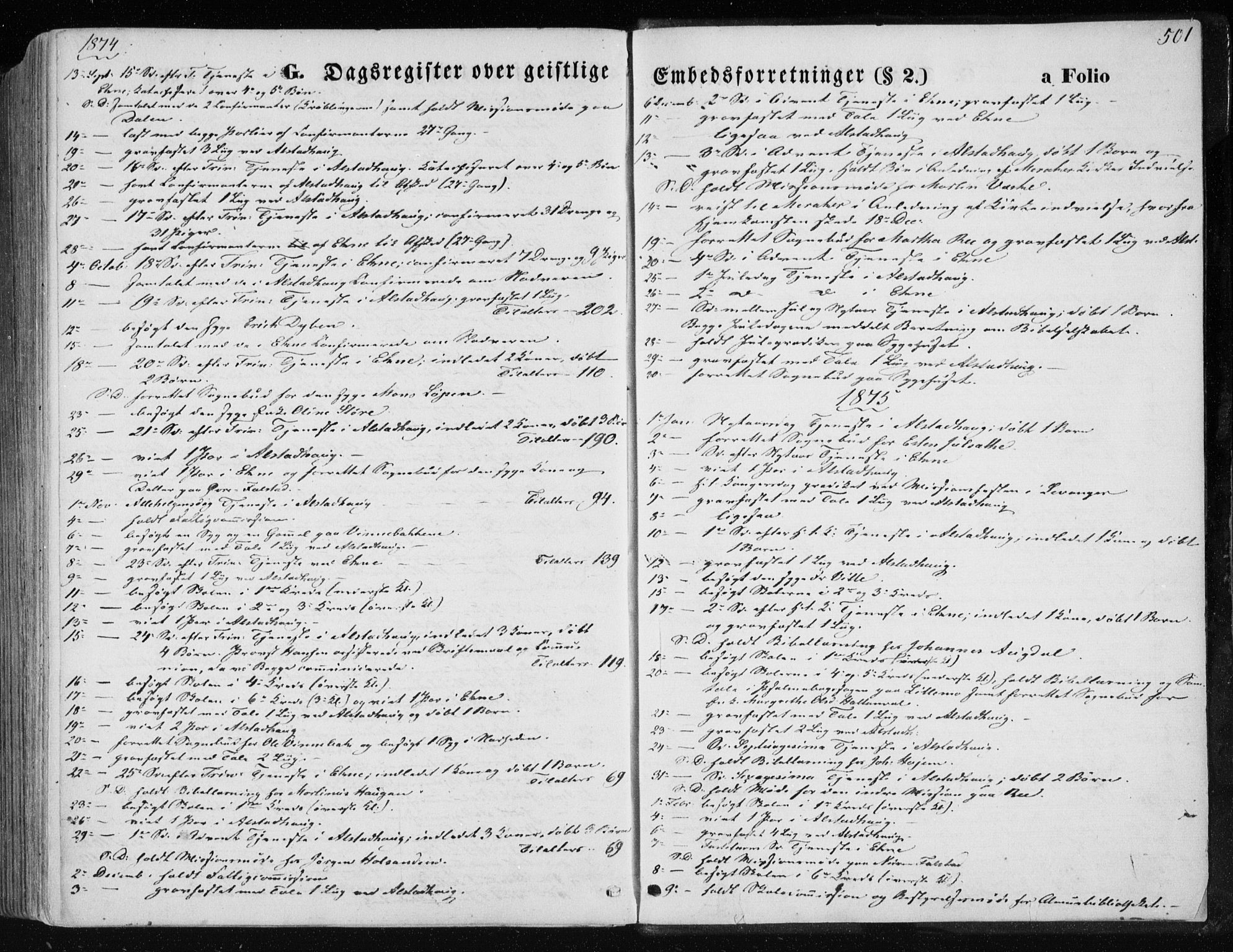 Ministerialprotokoller, klokkerbøker og fødselsregistre - Nord-Trøndelag, AV/SAT-A-1458/717/L0157: Parish register (official) no. 717A08 /1, 1863-1877, p. 501