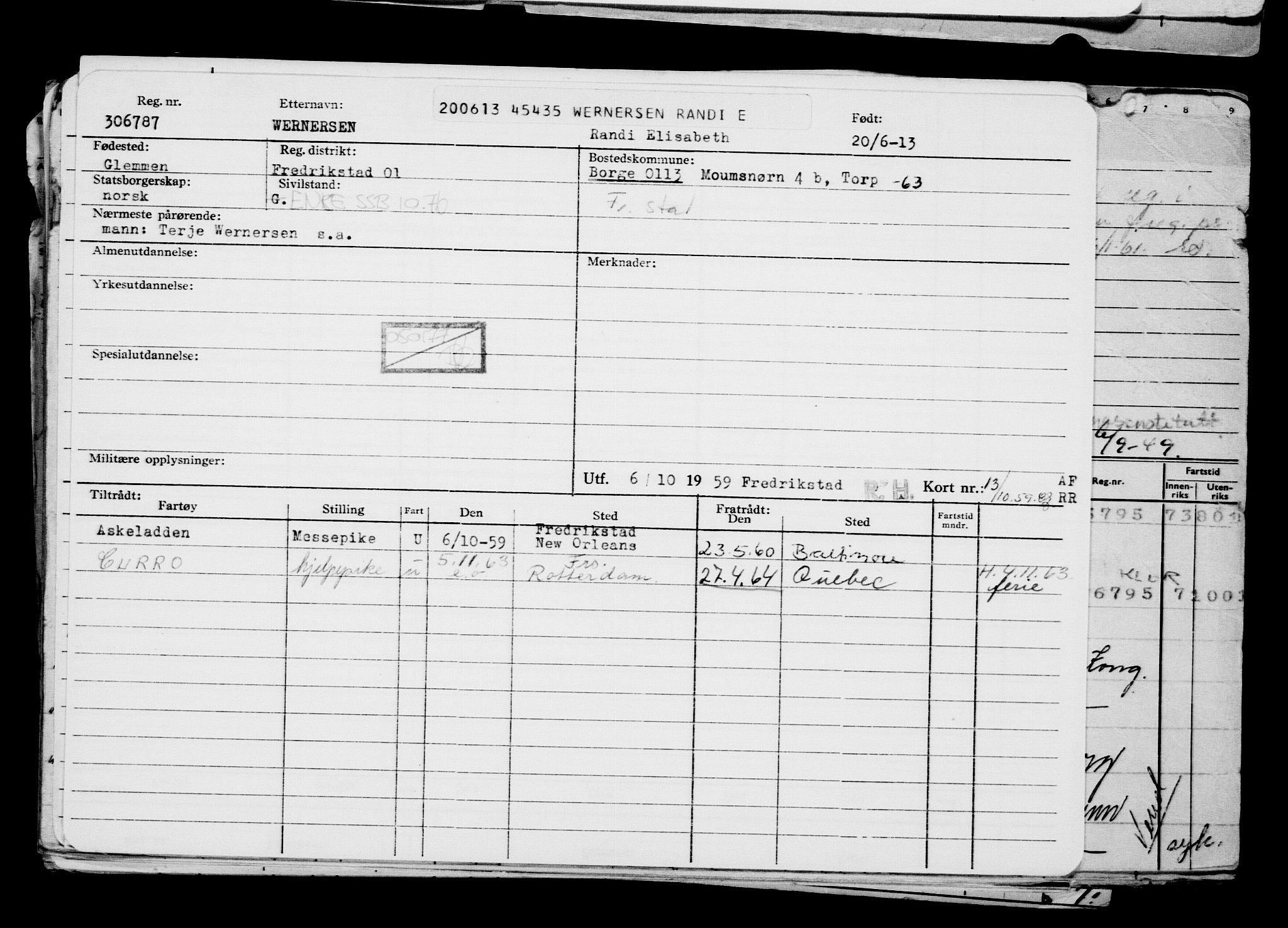 Direktoratet for sjømenn, AV/RA-S-3545/G/Gb/L0113: Hovedkort, 1913, p. 414