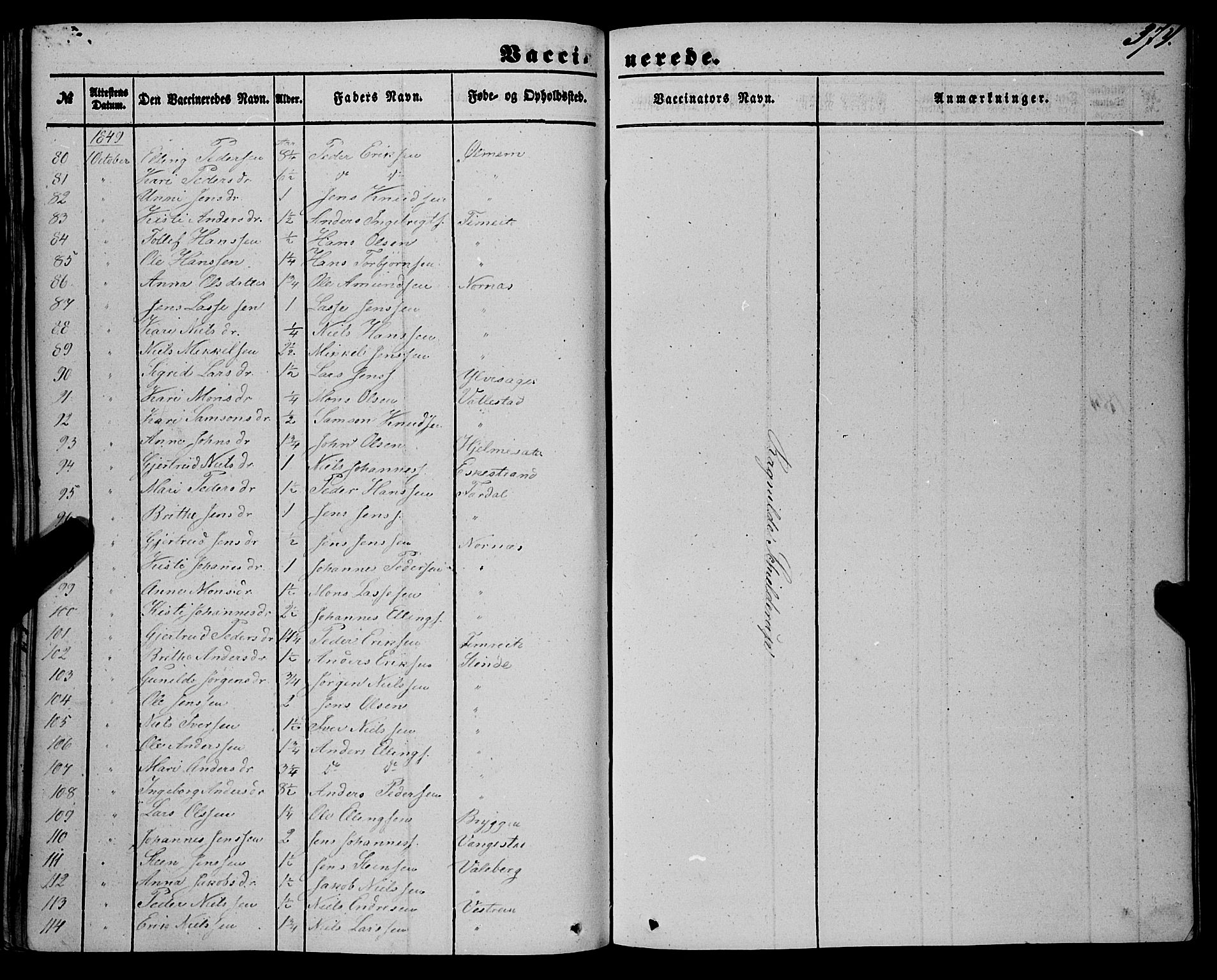 Sogndal sokneprestembete, AV/SAB-A-81301/H/Haa/Haaa/L0012II: Parish register (official) no. A 12II, 1847-1877, p. 374