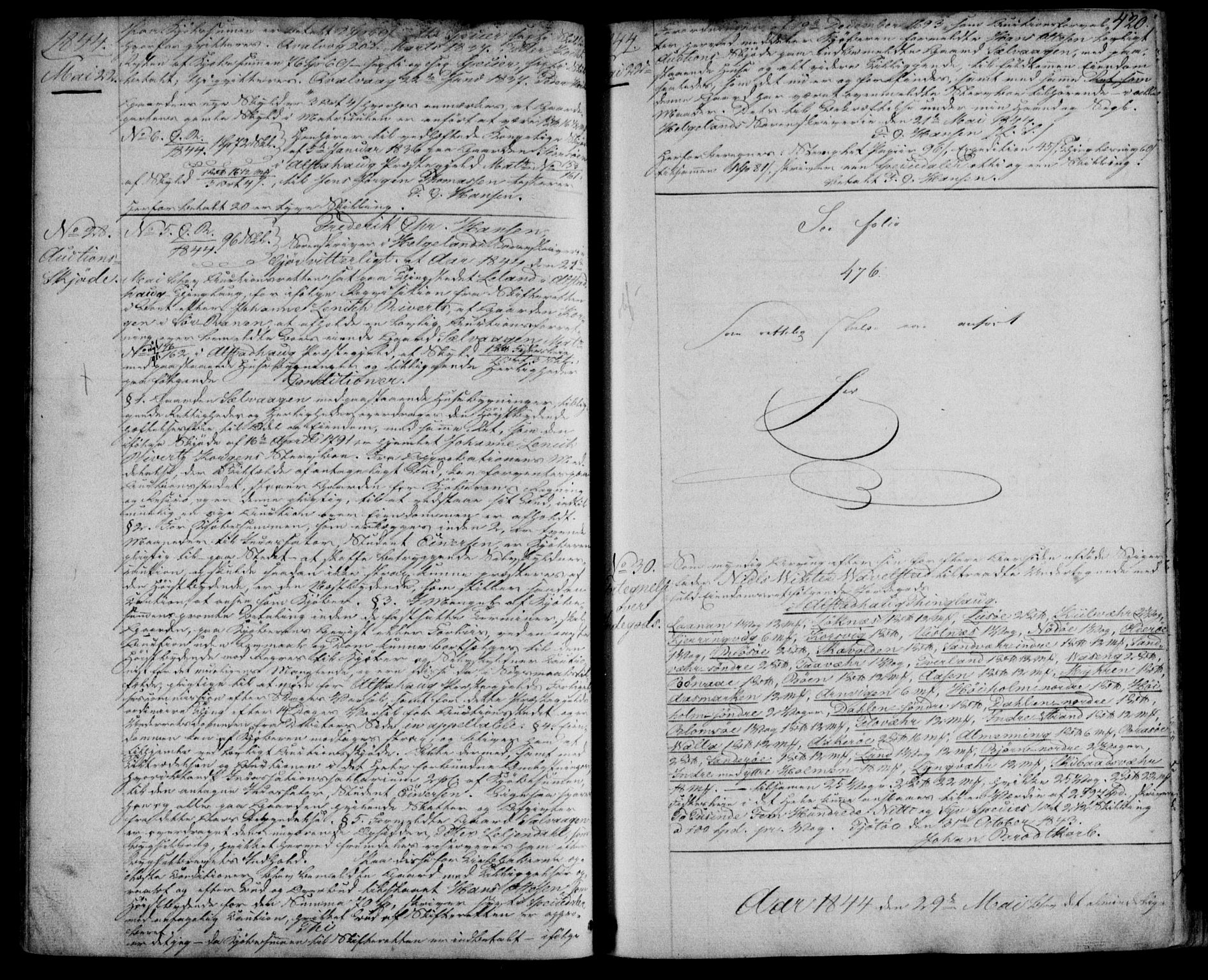 Helgeland sorenskriveri, SAT/A-0004/2/2C/L0010: Mortgage book no. 9, 1840-1845, p. 420