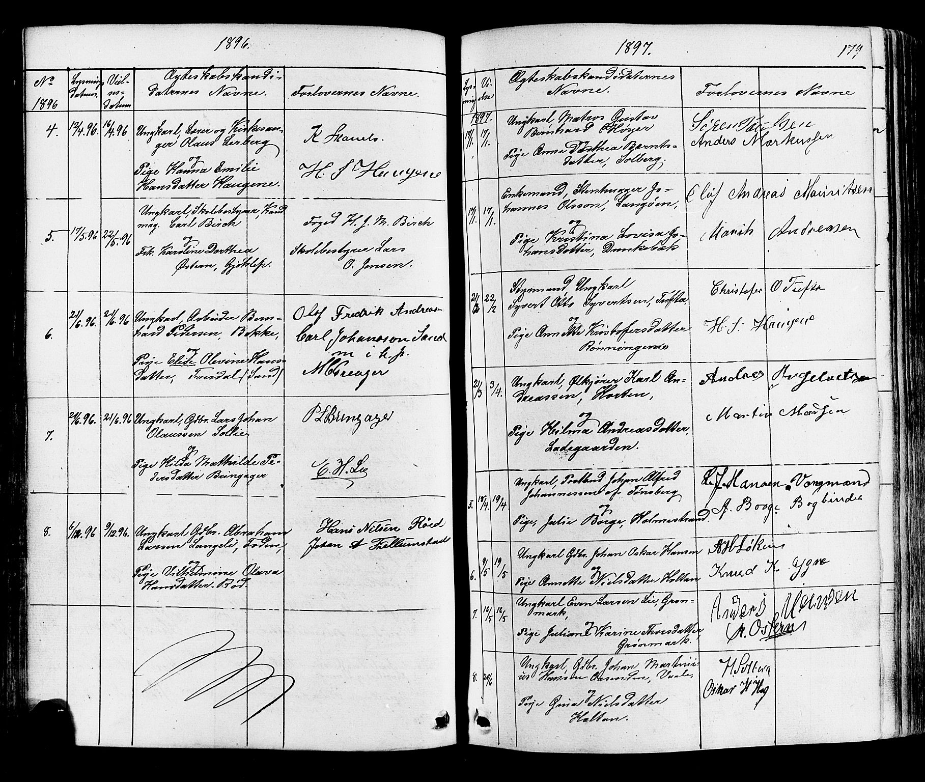 Botne kirkebøker, AV/SAKO-A-340/F/Fa/L0006: Parish register (official) no. I 6, 1836-1877, p. 179