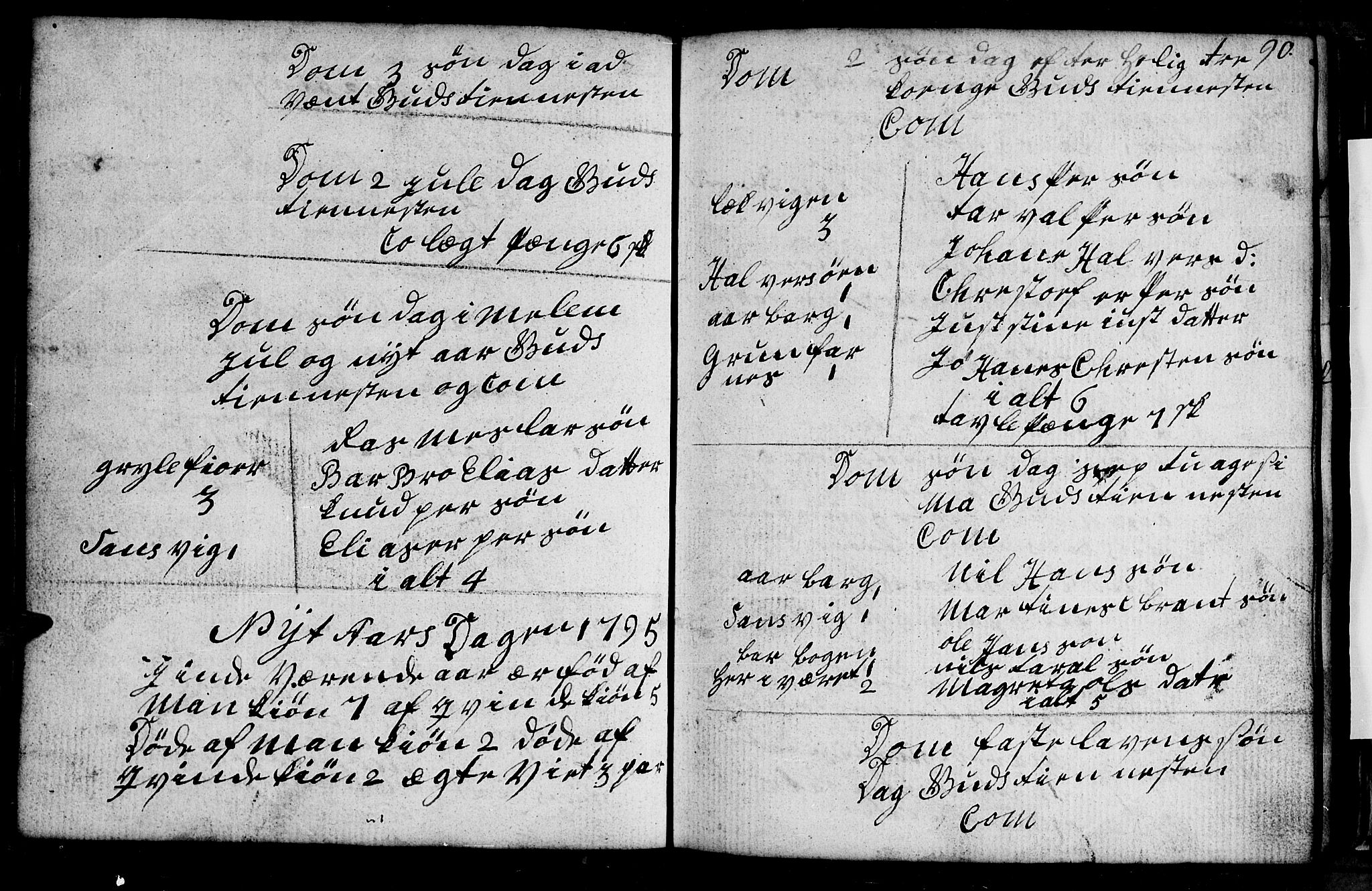 Berg sokneprestkontor, AV/SATØ-S-1318/G/Ga/Gab/L0010klokker: Parish register (copy) no. 10, 1783-1811, p. 90