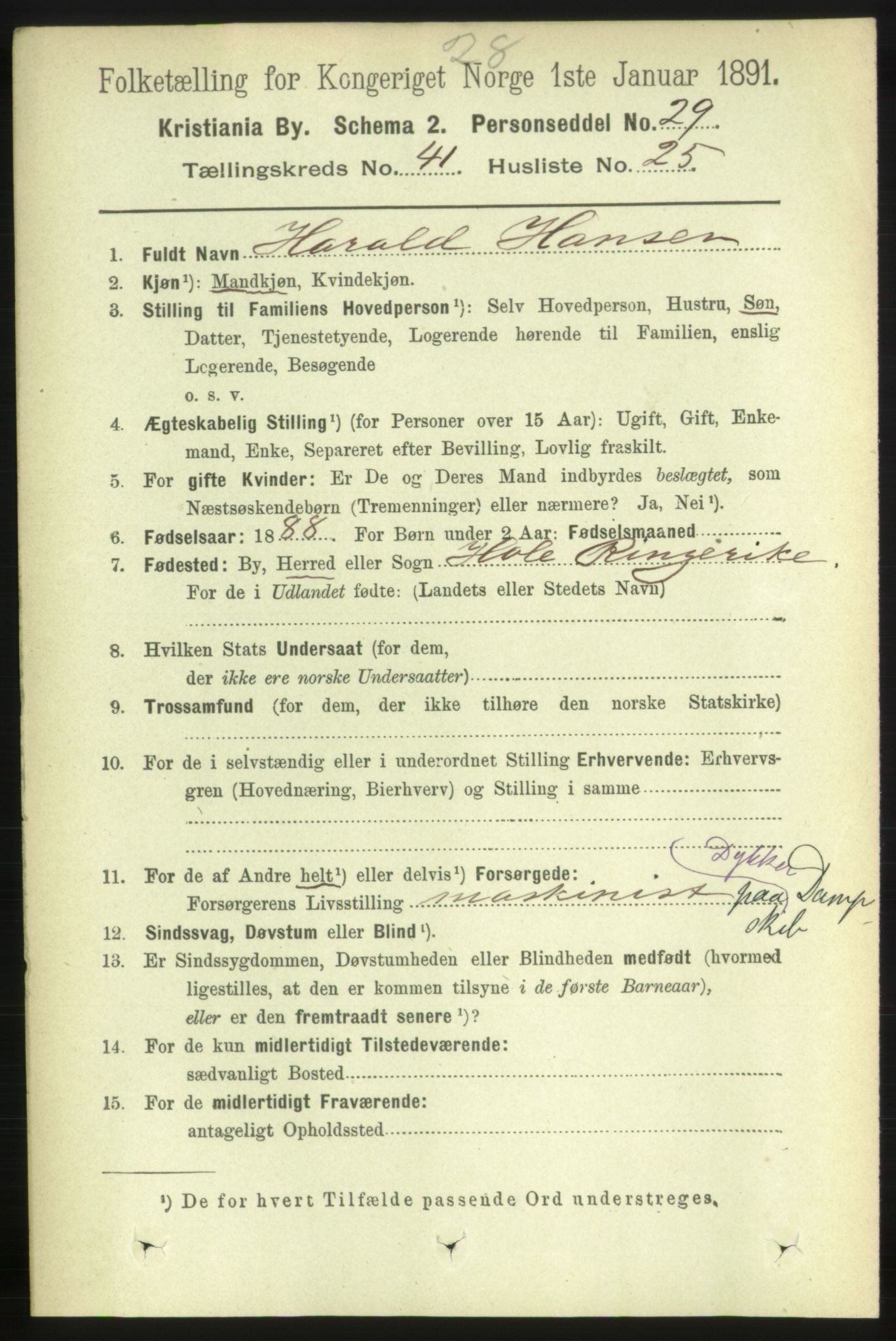 RA, 1891 census for 0301 Kristiania, 1891, p. 24553