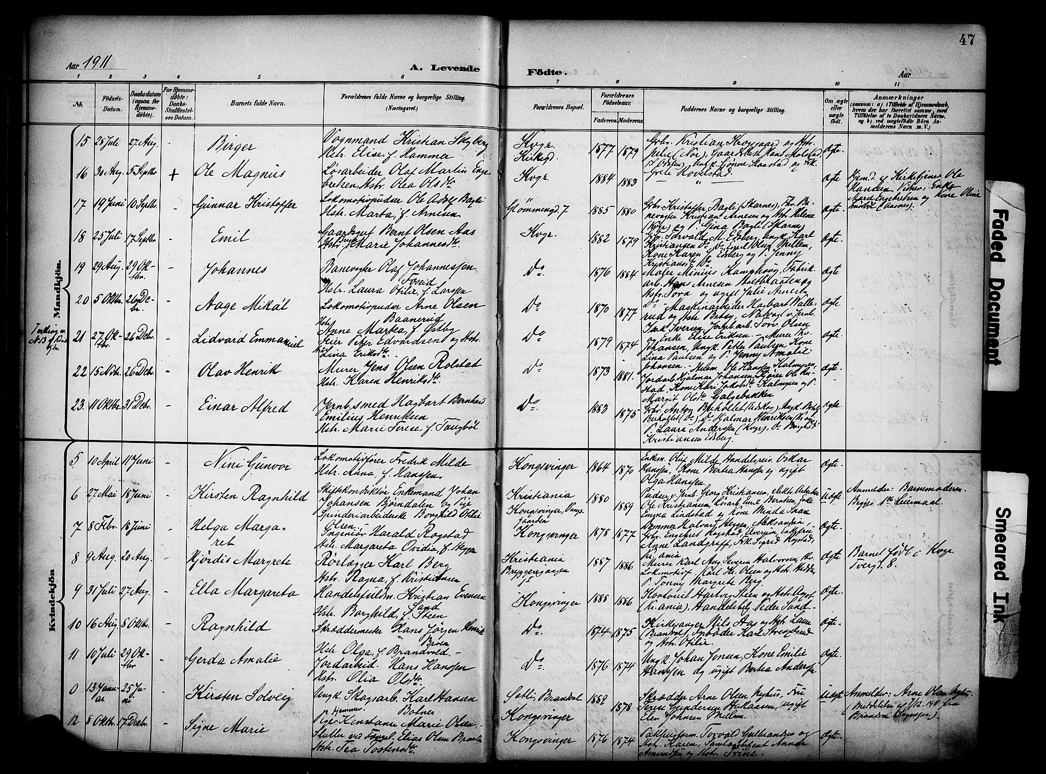 Vinger prestekontor, AV/SAH-PREST-024/H/Ha/Haa/L0016: Parish register (official) no. 16, 1898-1920, p. 47