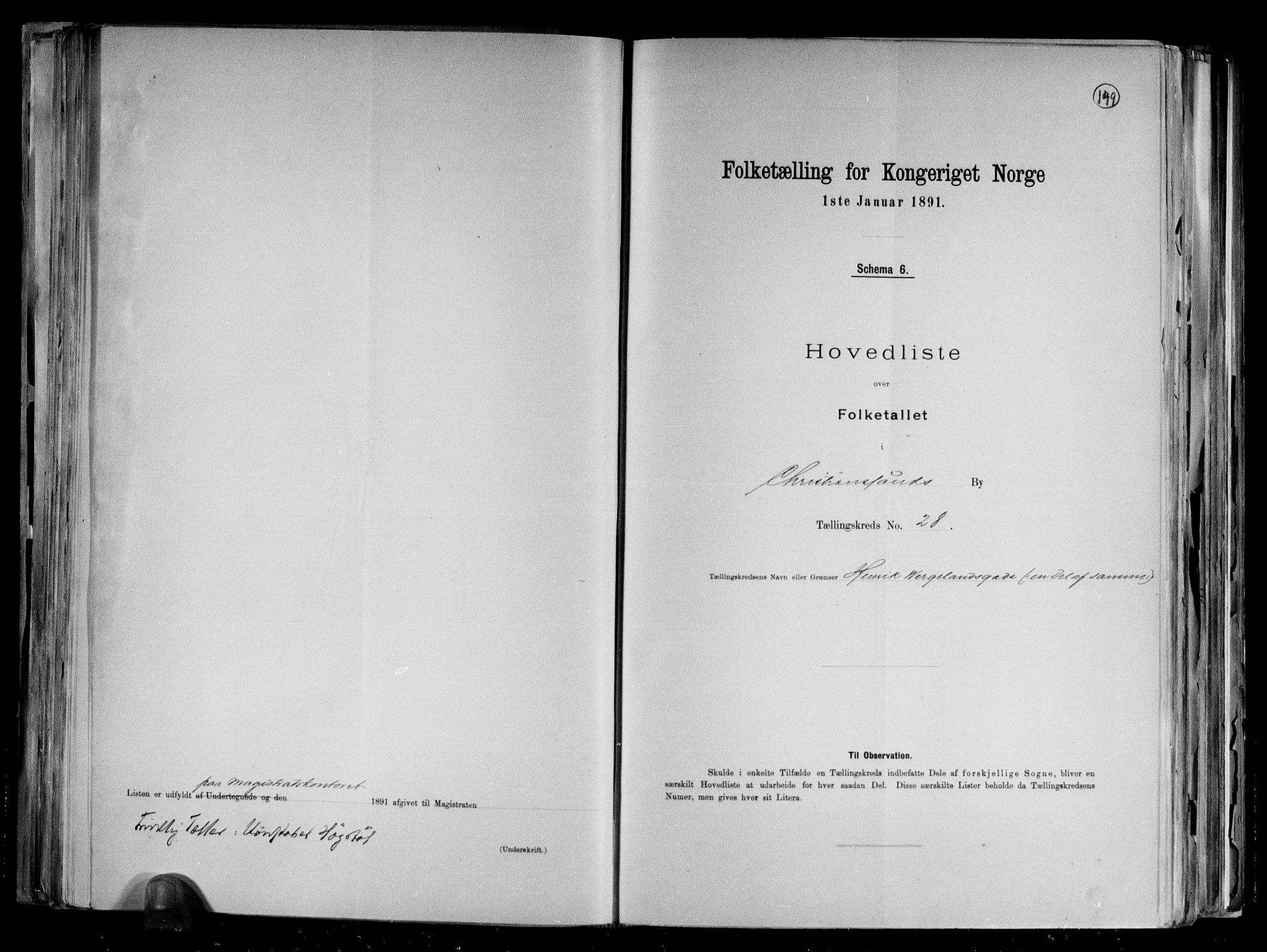 RA, 1891 census for 1001 Kristiansand, 1891, p. 59